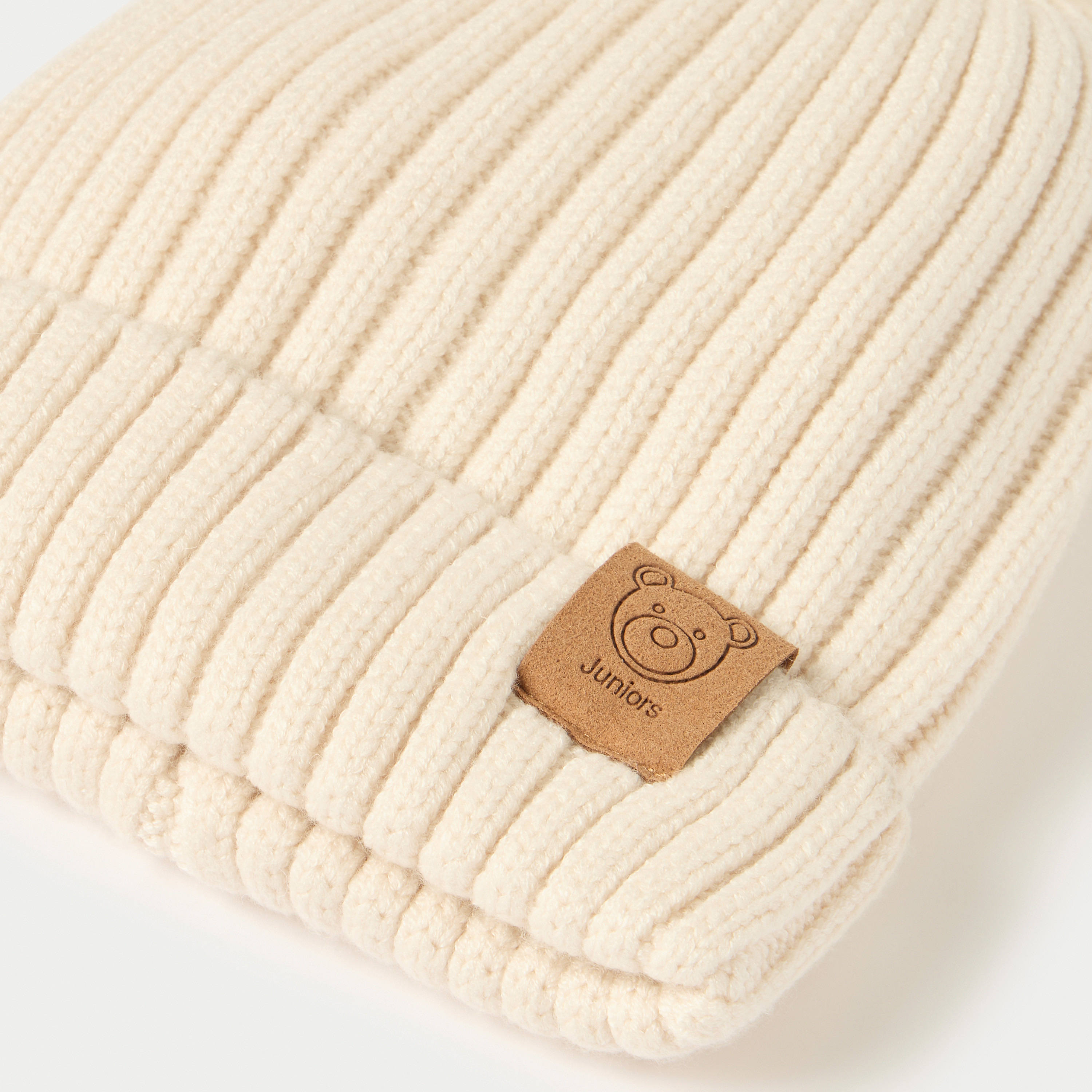 Juniors Pom Pom Detail Beanie-baby-boys-accessories-caps-image-2