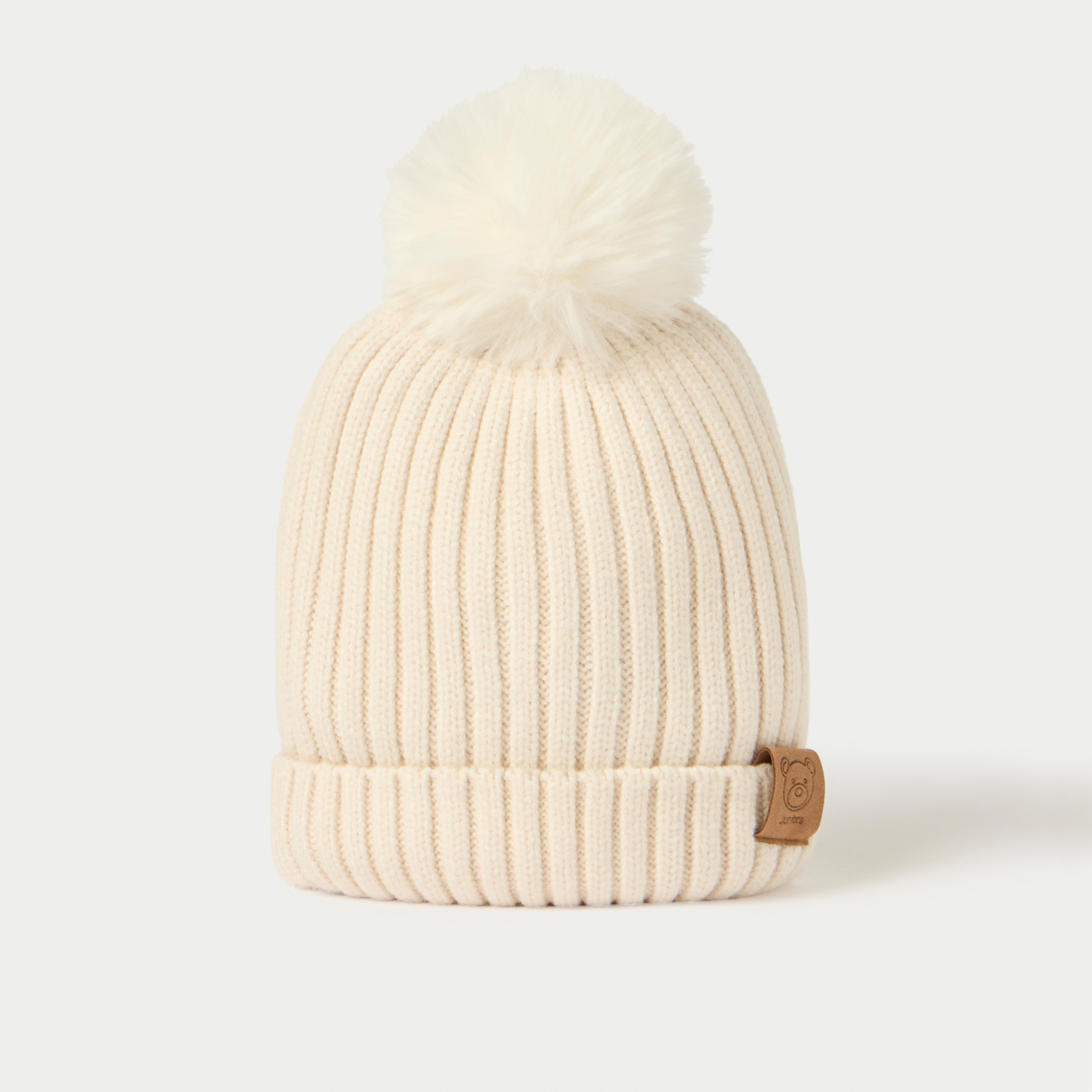 Juniors Pom Pom Detail Beanie-baby-boys-accessories-caps-image-3