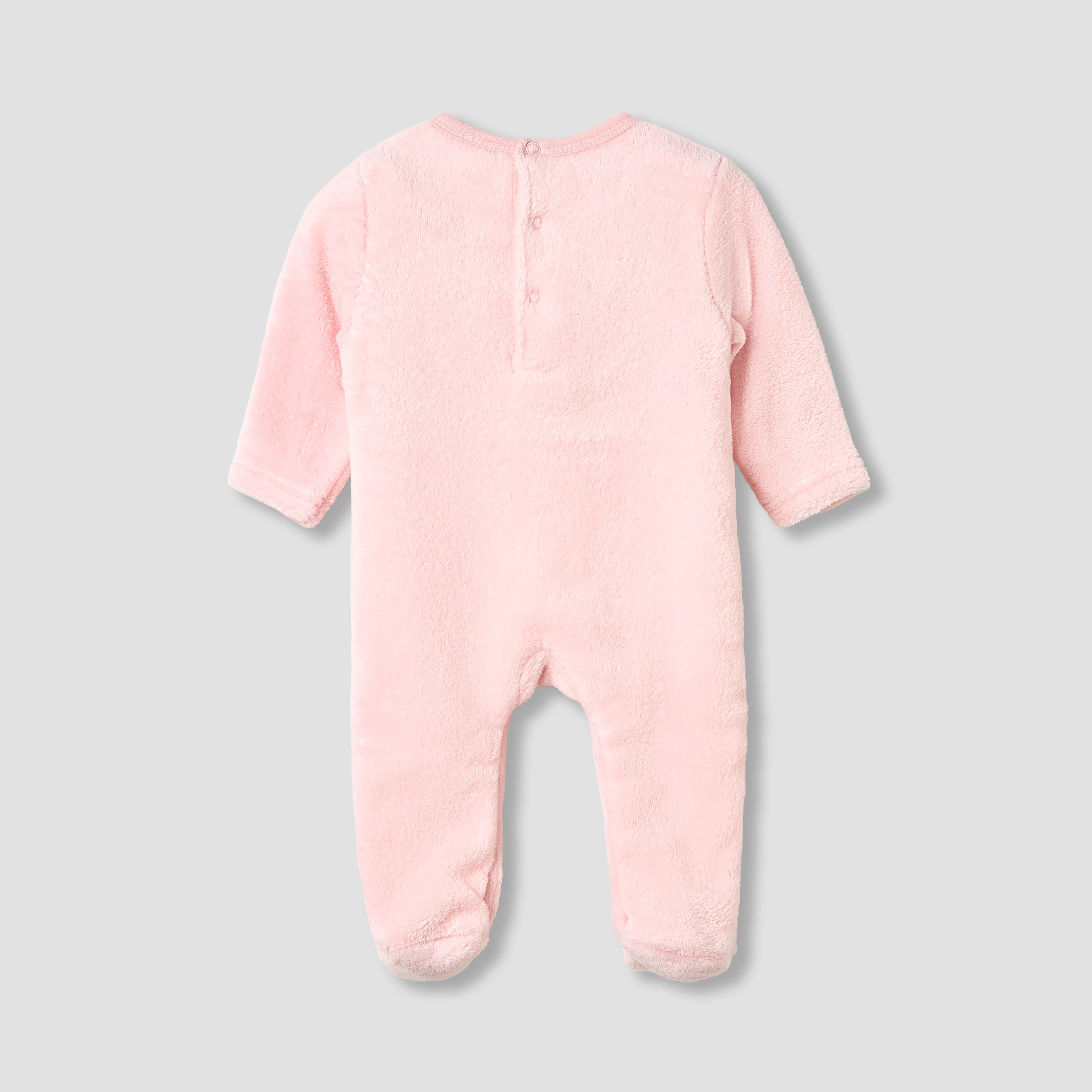 Juniors Round Neck Sleepsuit with Closed Feet - Polyester - Long Sleeves-baby-girls-clothing-nightwear-sleepsuits-image-2