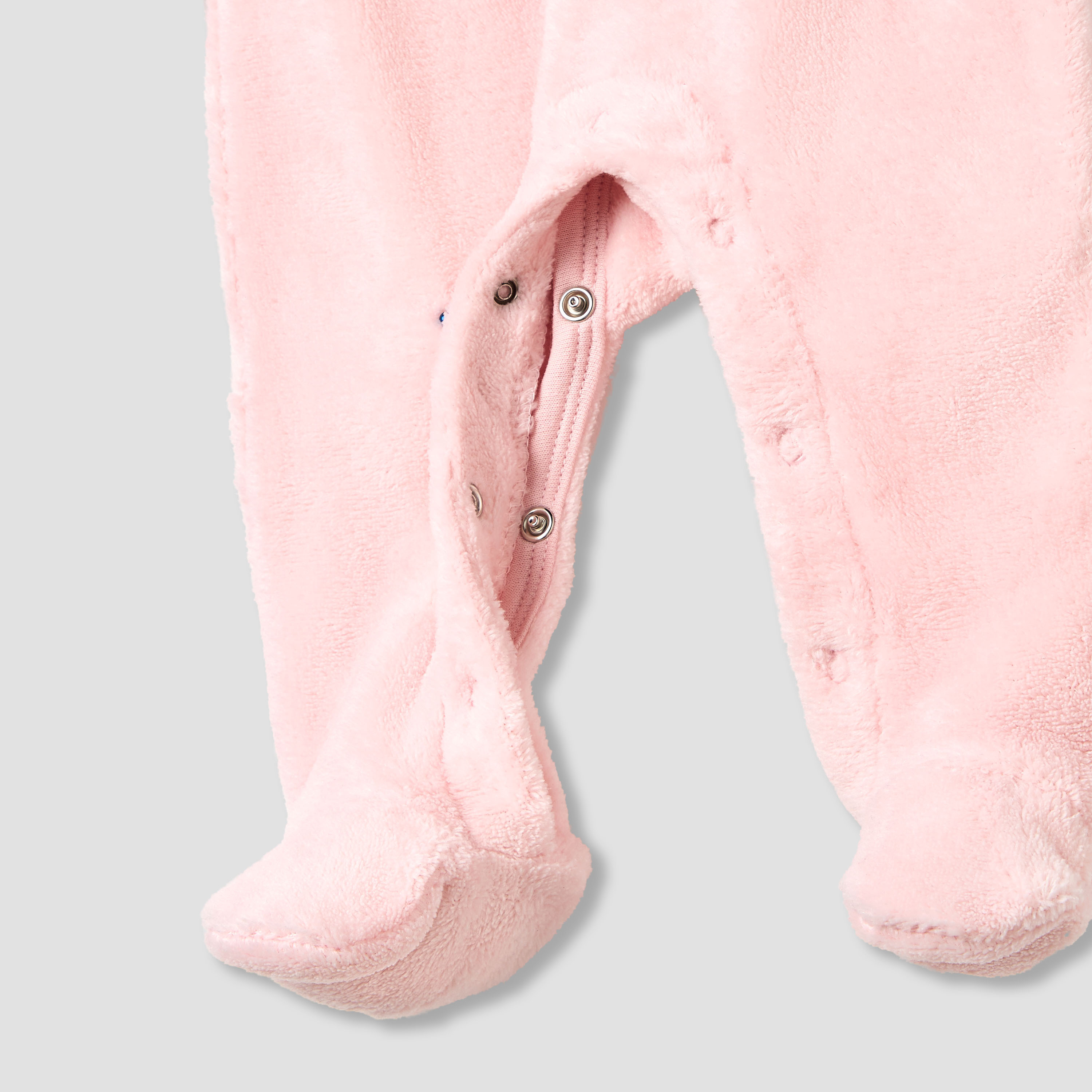 Juniors Round Neck Sleepsuit with Closed Feet - Polyester - Long Sleeves-baby-girls-clothing-nightwear-sleepsuits-image-4