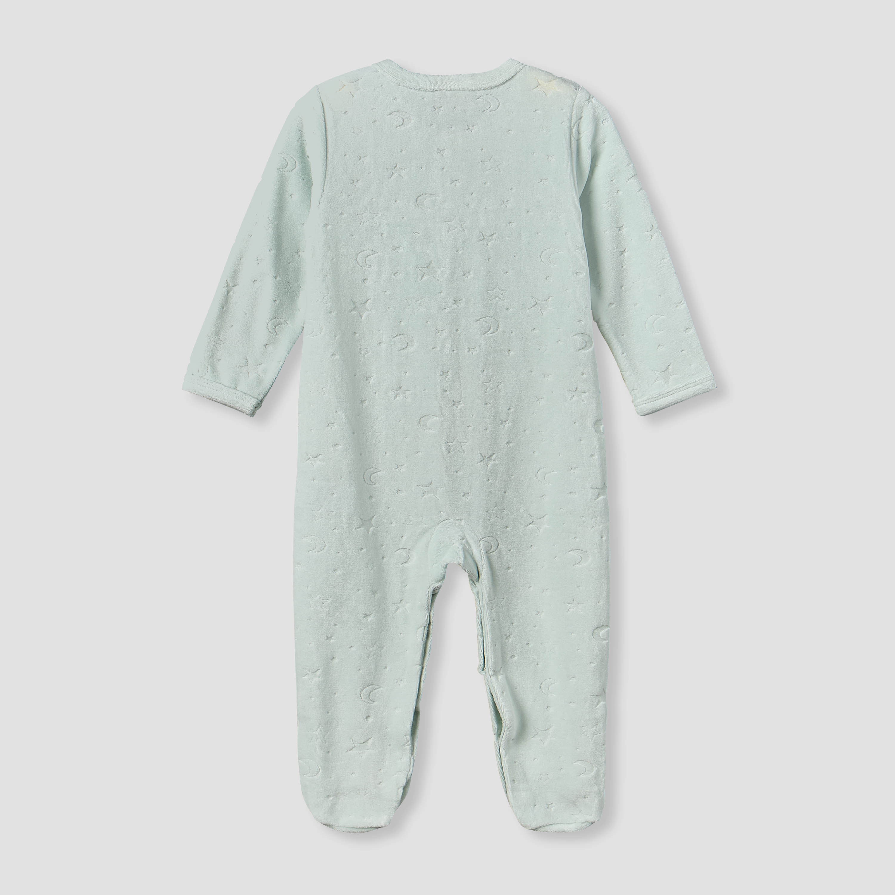 Juniors Embossed Star Sleepsuit with Long Sleeves-baby-boys-clothing-winterwear-sleepsuits-image-3
