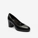 Le Confort Solid Pumps with Block Heels-Women%27s Heel Shoes-thumbnail-0