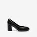 Le Confort Solid Pumps with Block Heels-Women%27s Heel Shoes-thumbnail-2