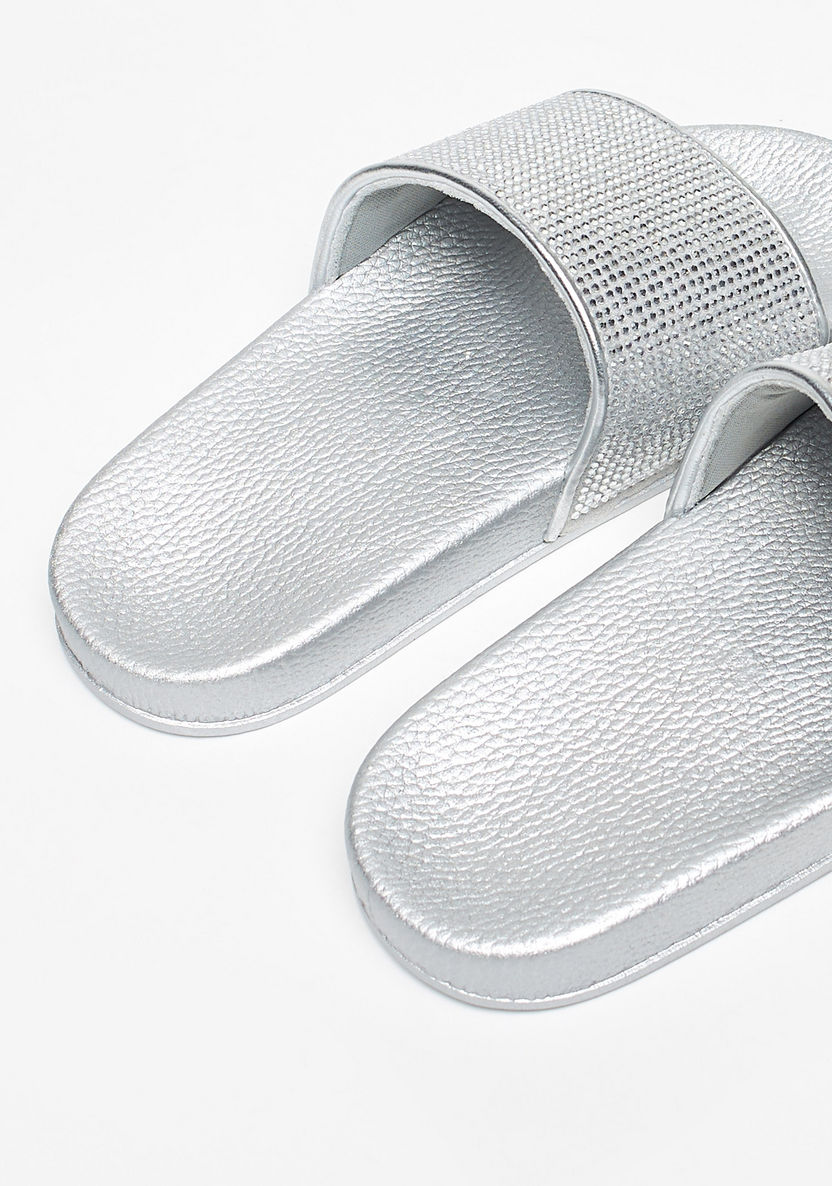 Embellished Slip-On Slides-Girl%27s Flip Flops & Beach Slippers-image-2