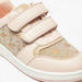 Little Missy Embellished Sneakers with Hook and Loop Closure-Girl%27s Sneakers-thumbnailMobile-4