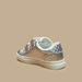 Little Missy Iridescent Textured Sneakers with Hook and Loop Closure-Girl%27s Sneakers-thumbnailMobile-1