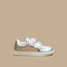 Little Missy Iridescent Textured Sneakers with Hook and Loop Closure-Girl%27s Sneakers-thumbnail-2