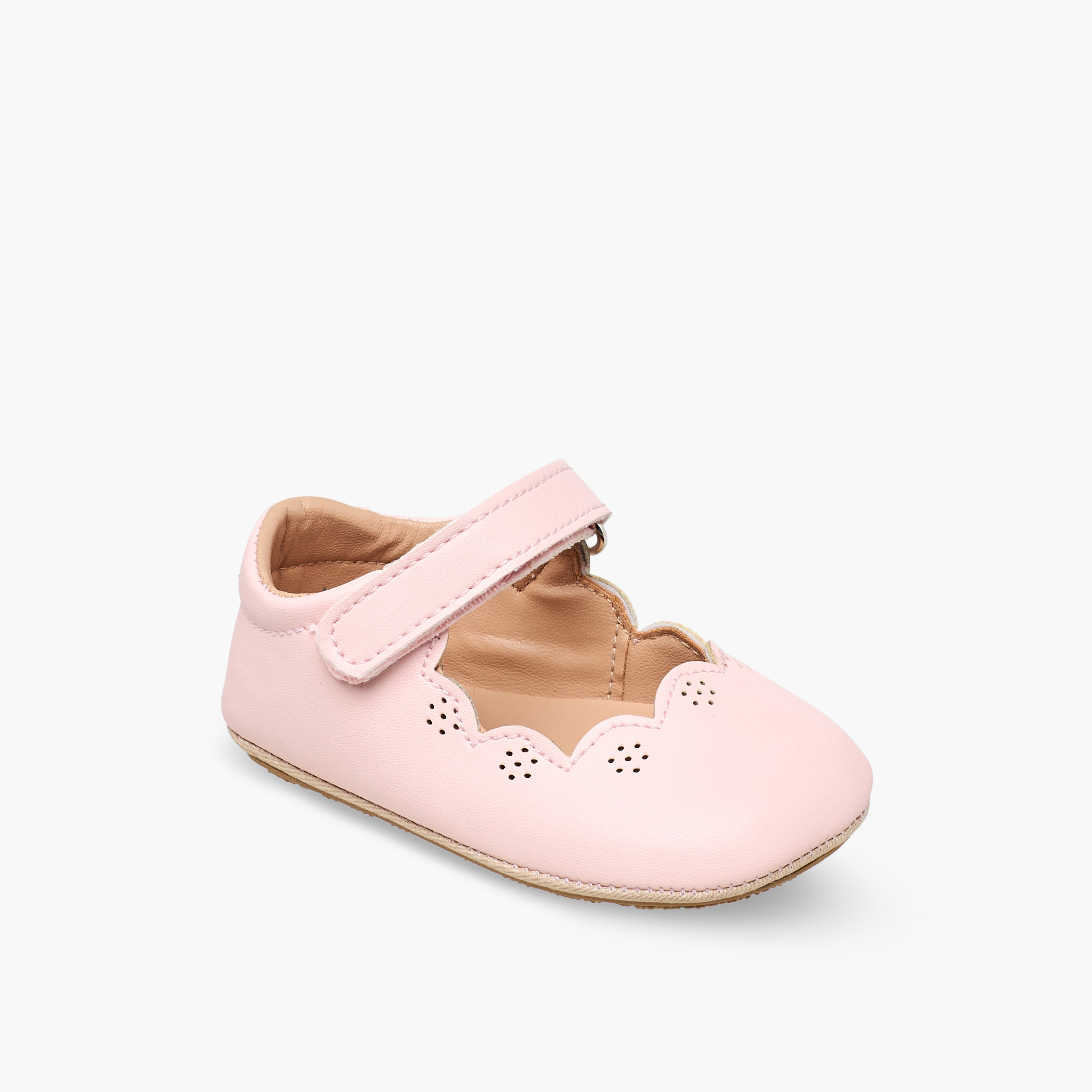 Barefeet Booties with Hook & Loop Closure-baby-girls-shoes-booties-image-2
