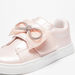Little Missy Girls' Embellished Sneakers with Hook and Loop Closure-Girl%27s Sneakers-thumbnailMobile-3