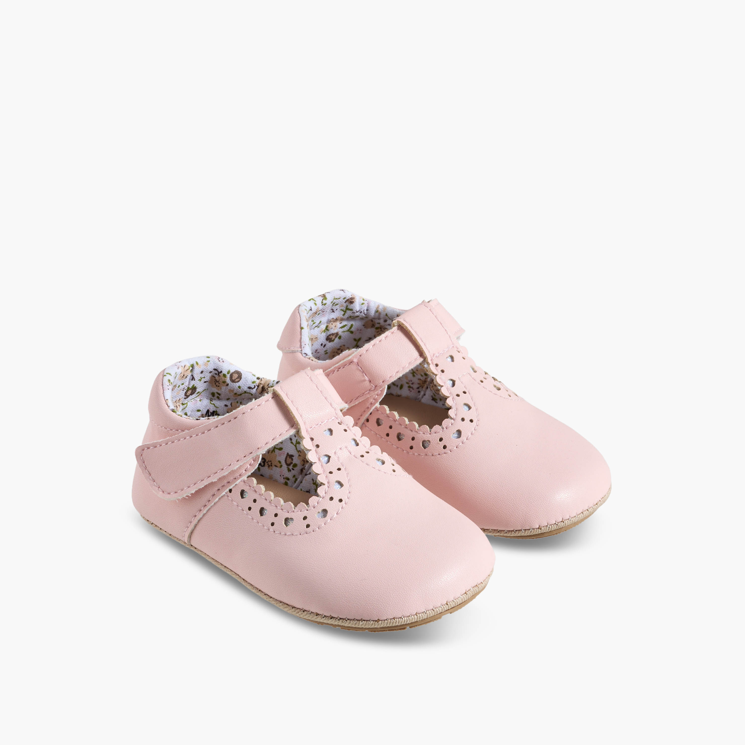 Barefeet Booties with Hook & Loop Closure-baby-girls-shoes-booties-image-1