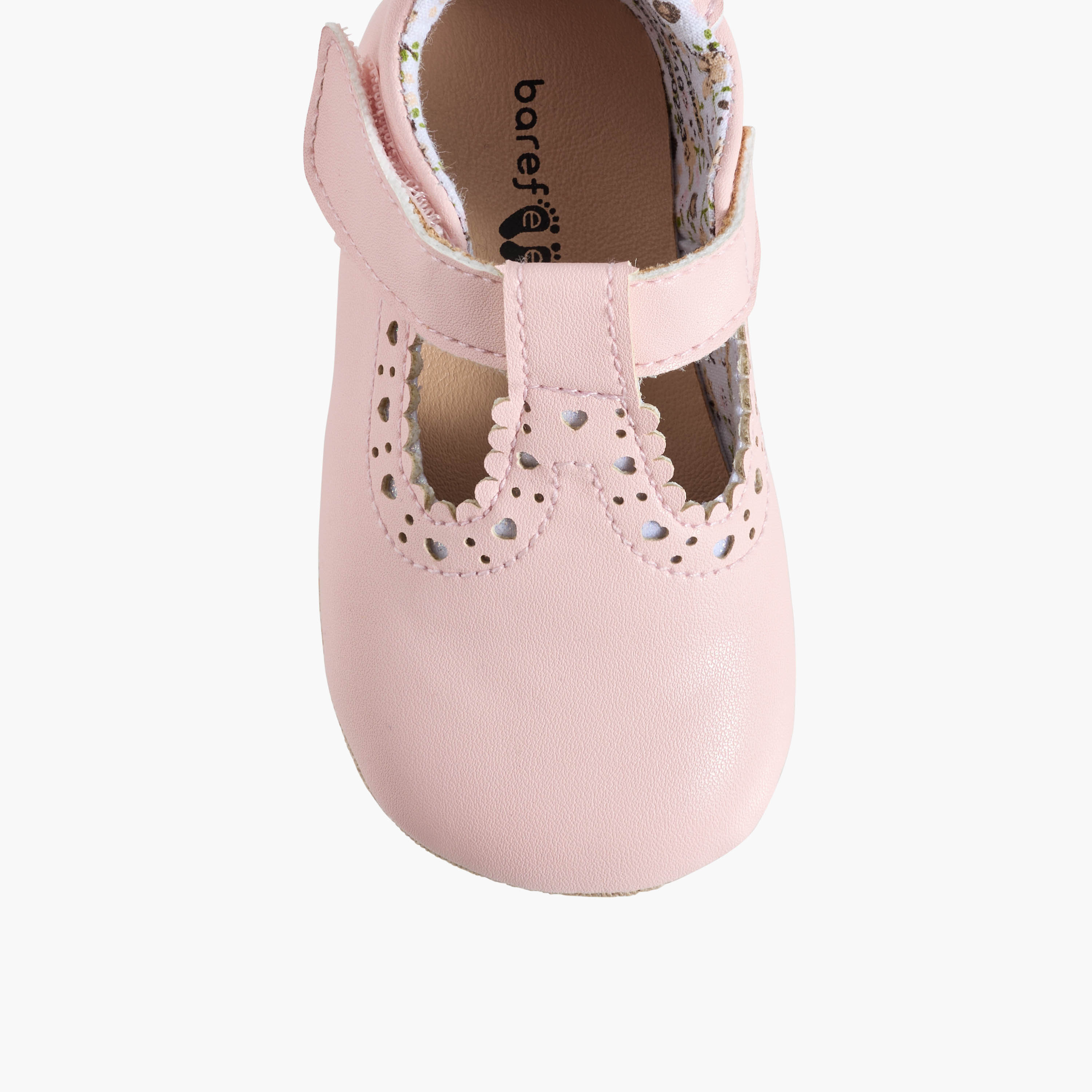 Barefeet Booties with Hook & Loop Closure-baby-girls-shoes-booties-image-4