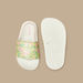 Aqua Floral Print Slip-On Slingback Slides-Girl%27s Flip Flops & Beach Slippers-thumbnailMobile-4