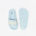 Aqua Floral Embossed Slip-On Slide Slippers-Girl%27s Flip Flops & Beach Slippers-thumbnail-3