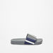 Aqua Striped Slip-On Slides-Boy%27s Flip Flops & Beach Slippers-thumbnail-2