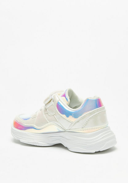 Little Missy Colourblock Sneakers with Hook and Loop Closure-Girl%27s Sneakers-image-1