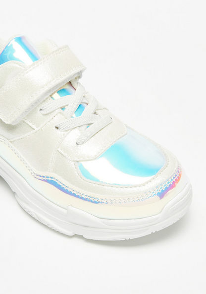 Little Missy Colourblock Sneakers with Hook and Loop Closure-Girl%27s Sneakers-image-3