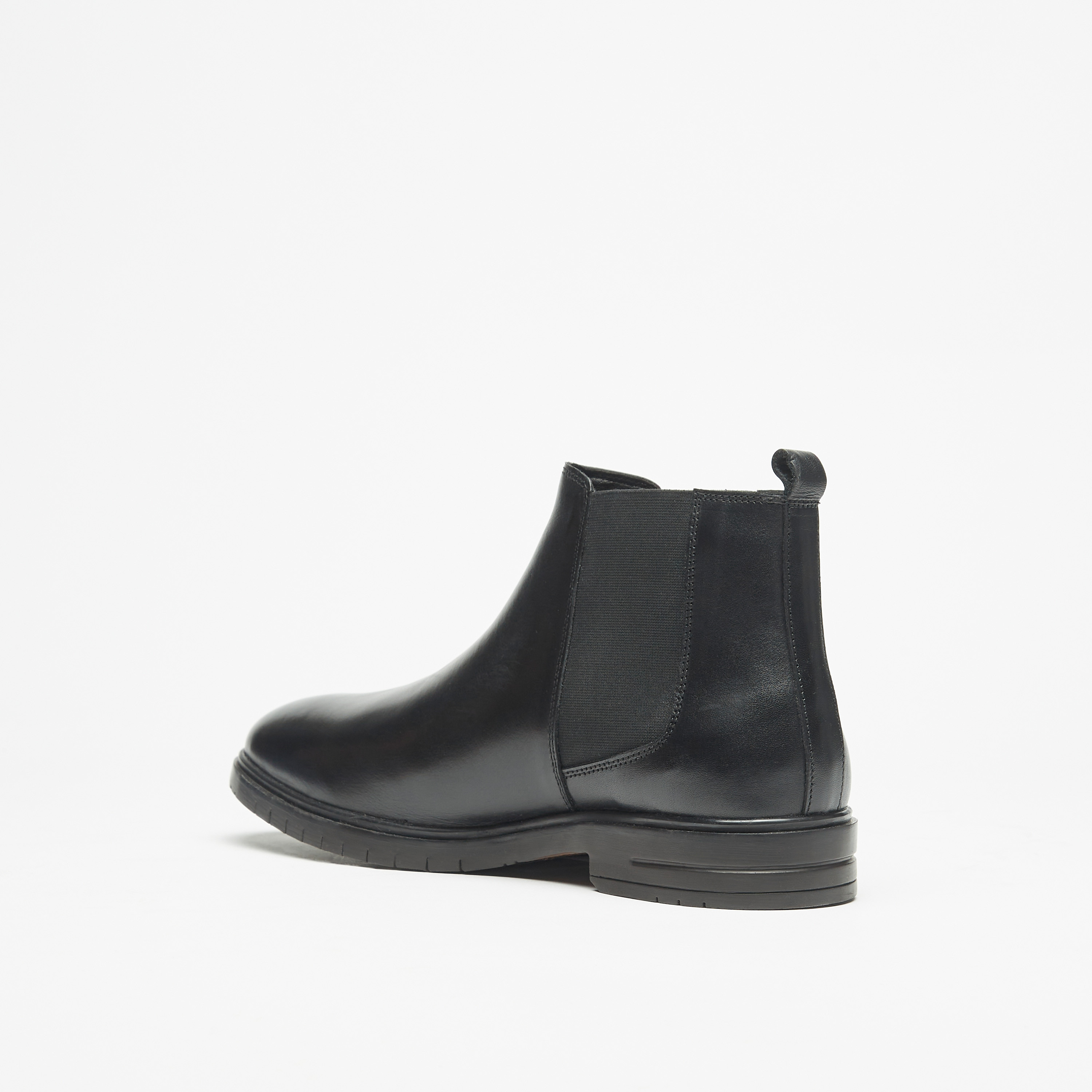 Solid Slip-On Chelsea Boots with Pull Tabs-men-shoes-boots-image-2