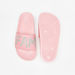 Aqua Typography Print Slip-On Slides-Girl%27s Flip Flops & Beach Slippers-thumbnail-4
