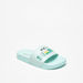 Aqua Typography Print Slip-On Slides-Girl%27s Flip Flops & Beach Slippers-thumbnailMobile-1