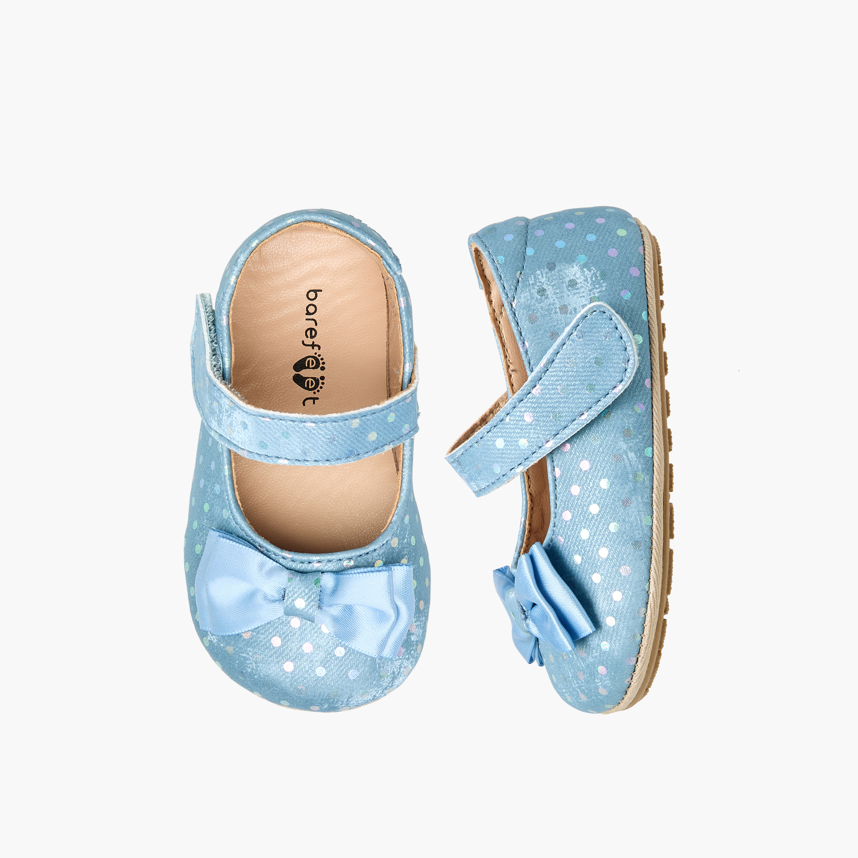 Barefeet Booties with Hook & Loop Closure-baby-girls-shoes-booties-image-1
