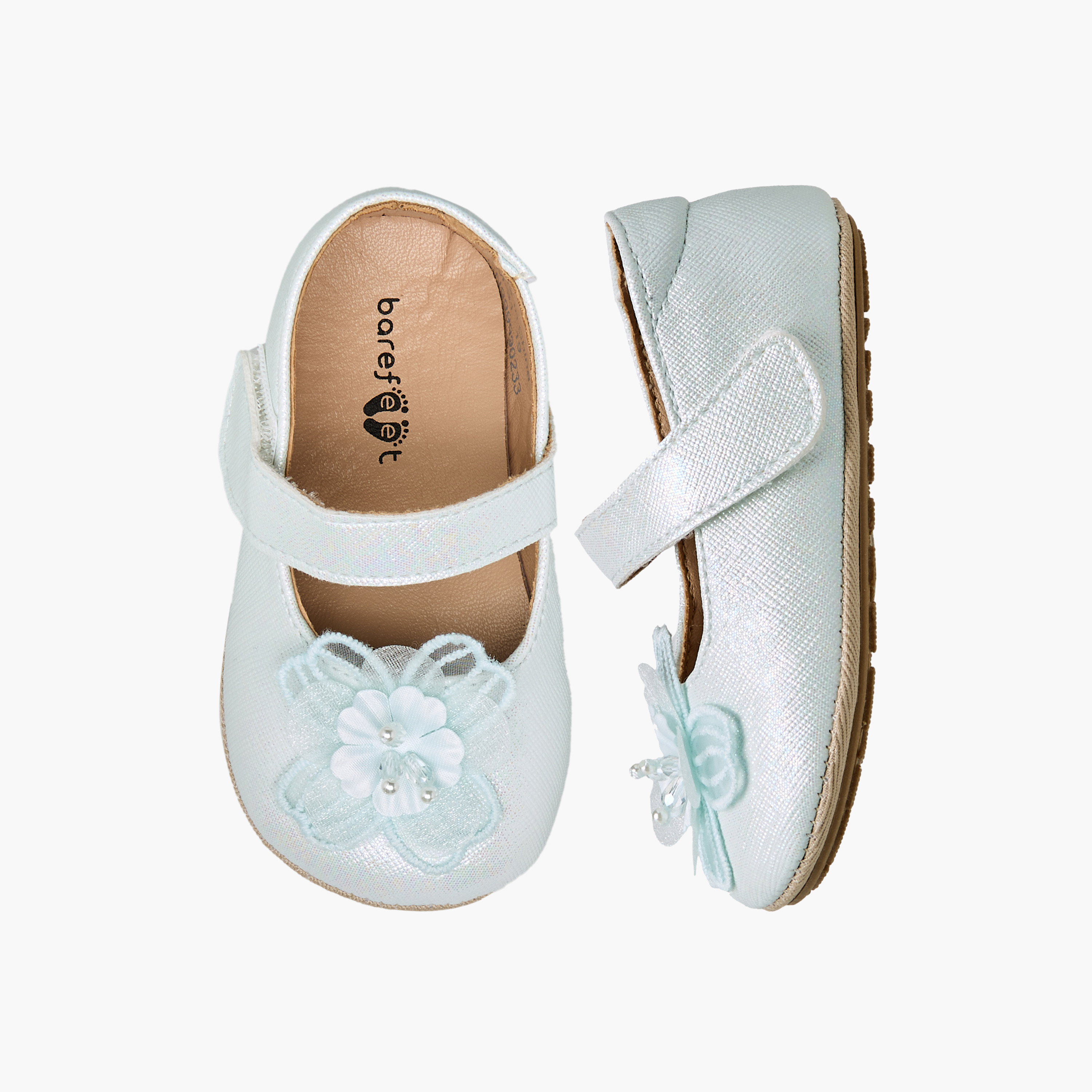 Barefeet Booties with Hook & Loop Closure-baby-girls-shoes-booties-image-1