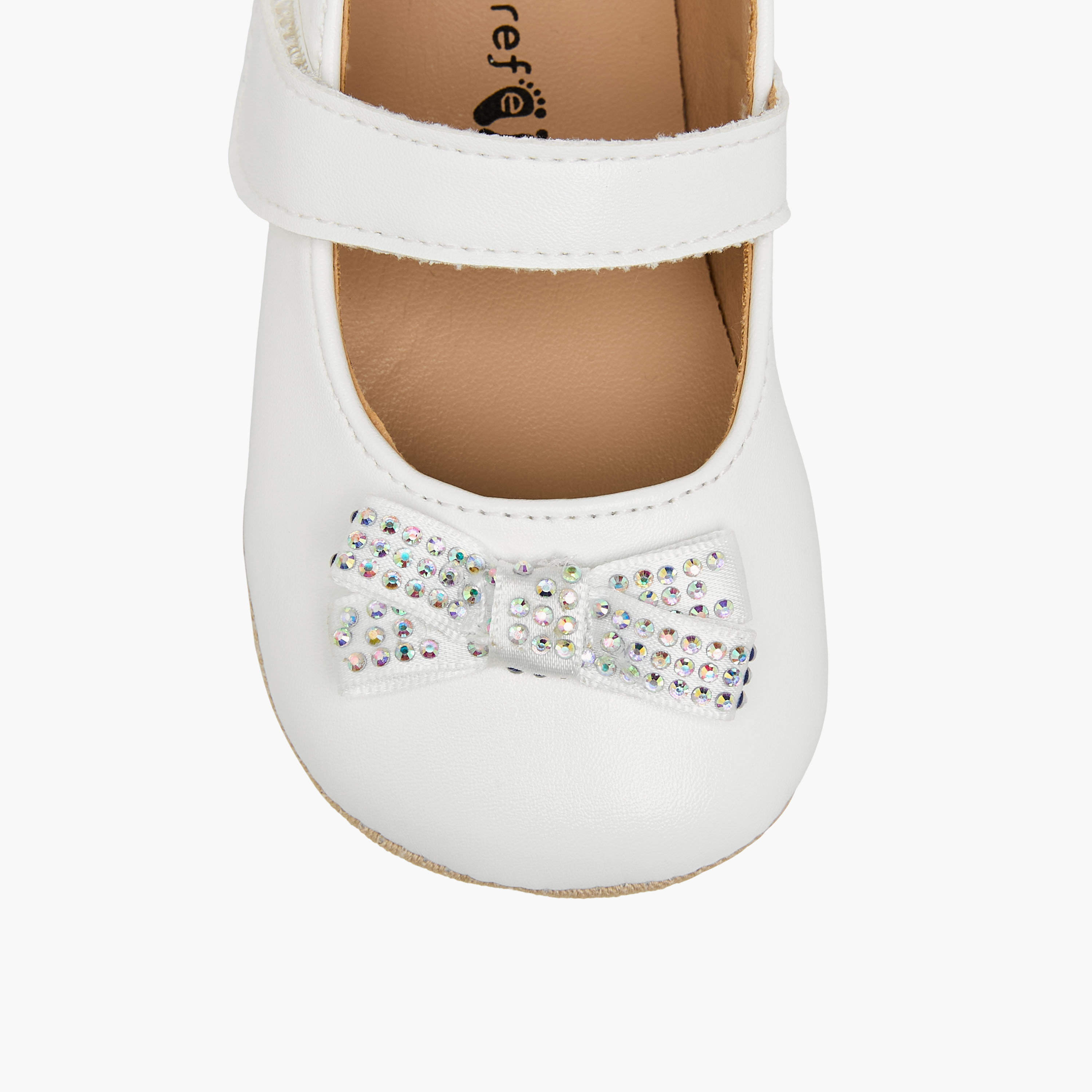 حذاء خفيف مزين بشريط إغلاق لاصق من بيرفيت-baby-girls-shoes-booties-image-3