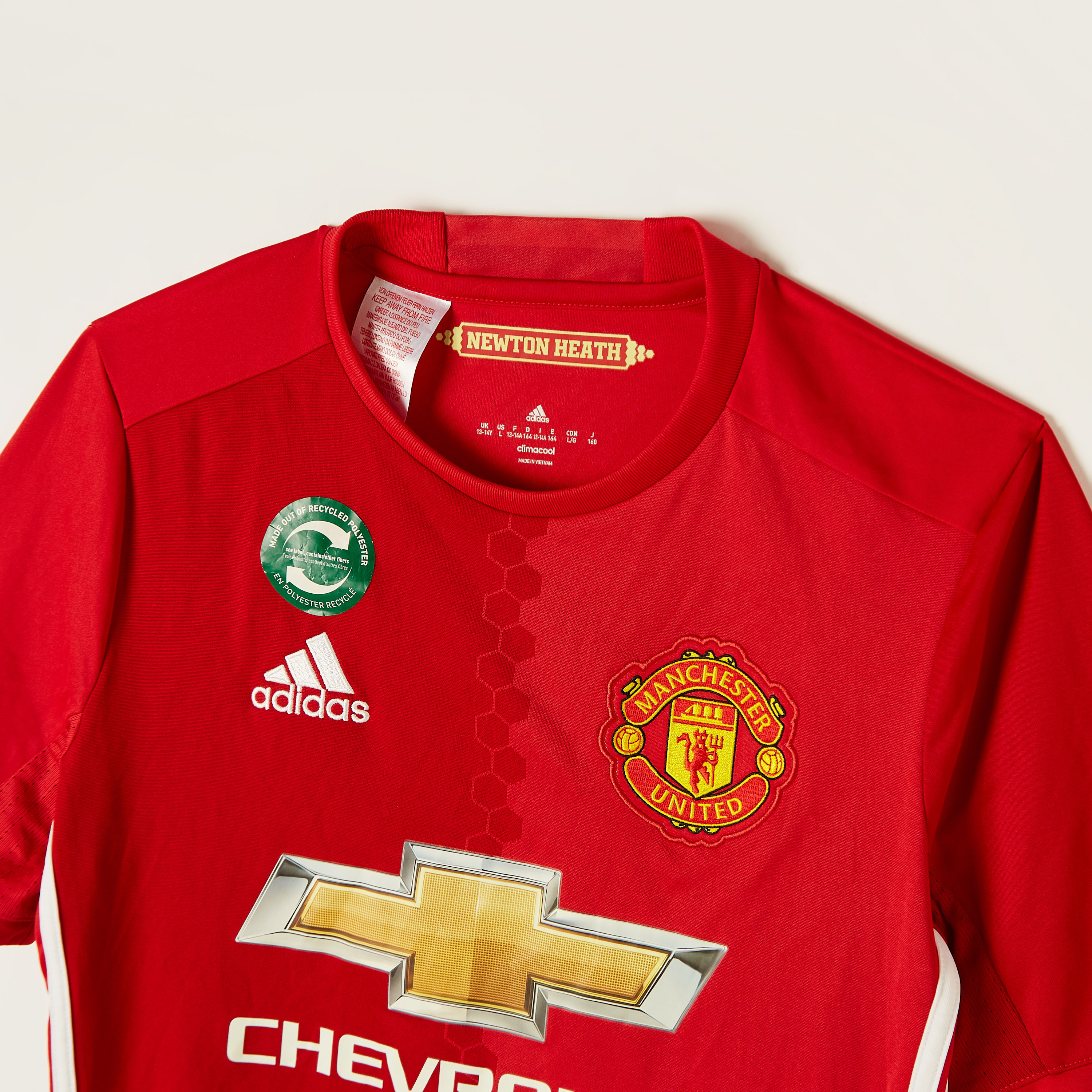 Adidas Manchester United Jersey with Round Neck and Short Sleeves-sports-boys-clothing-tops-image-2