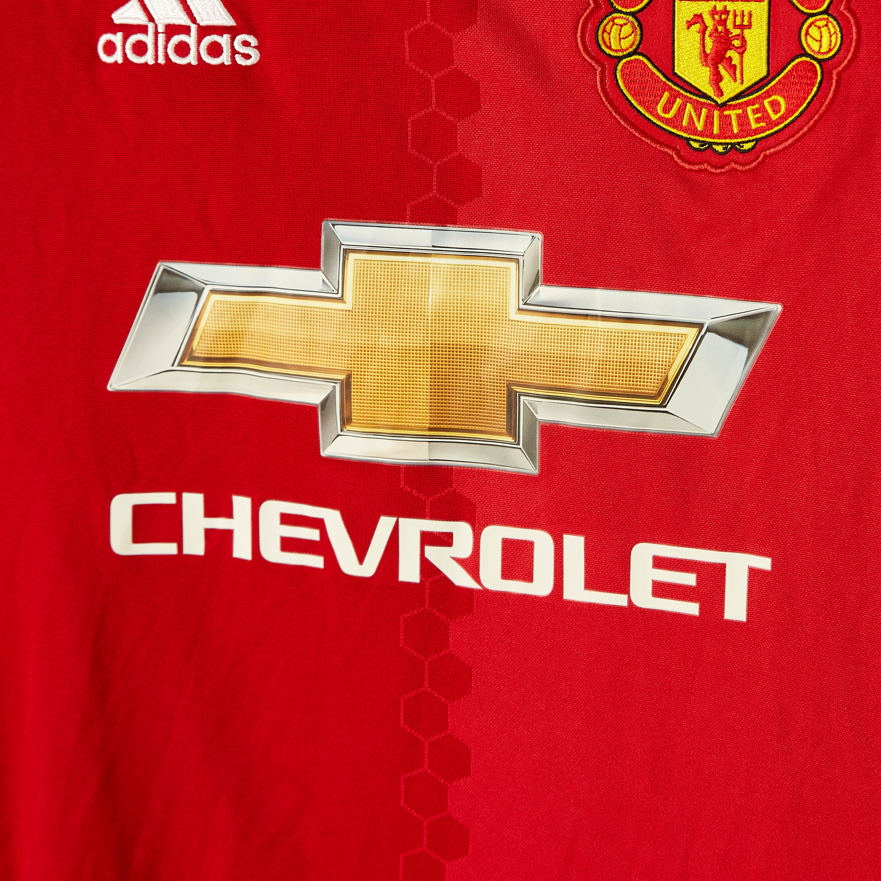 Adidas Manchester United Jersey with Round Neck and Short Sleeves-sports-boys-clothing-tops-image-3
