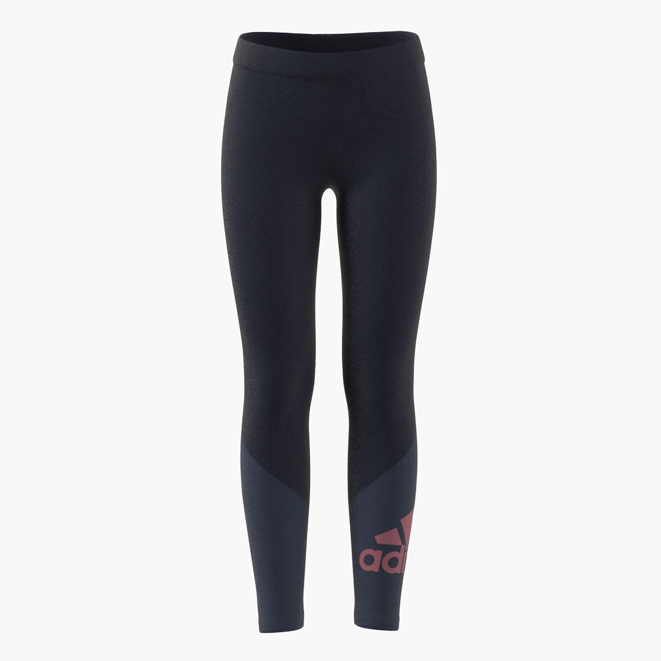 بنطلون ليقنز بخصر مطاطي وطبعات من أديداس-girls-clothing-sportswear-bottoms-image-1