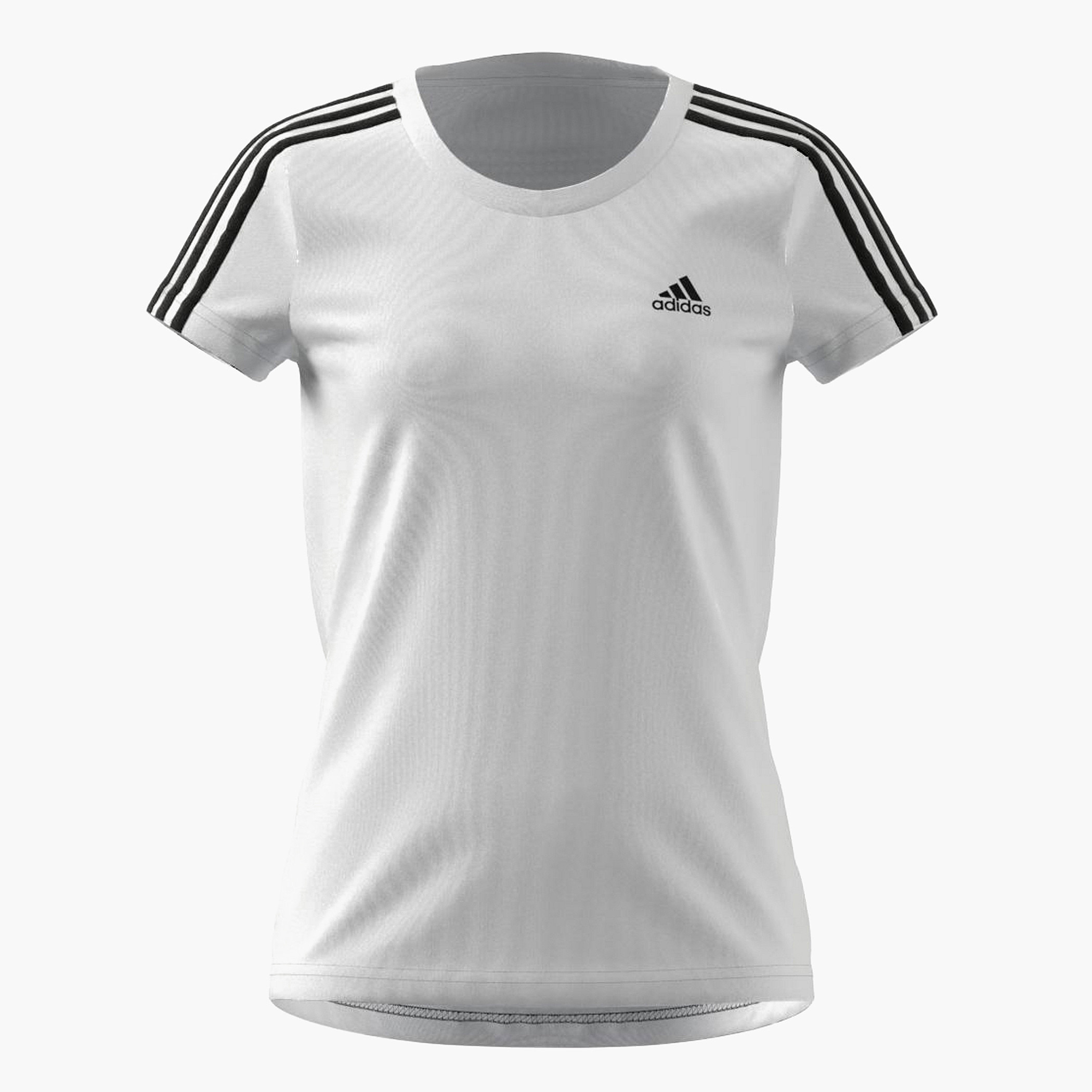 adidas Round Neck T-shirt with Short Sleeves-girls-clothing-tshirts-image-1