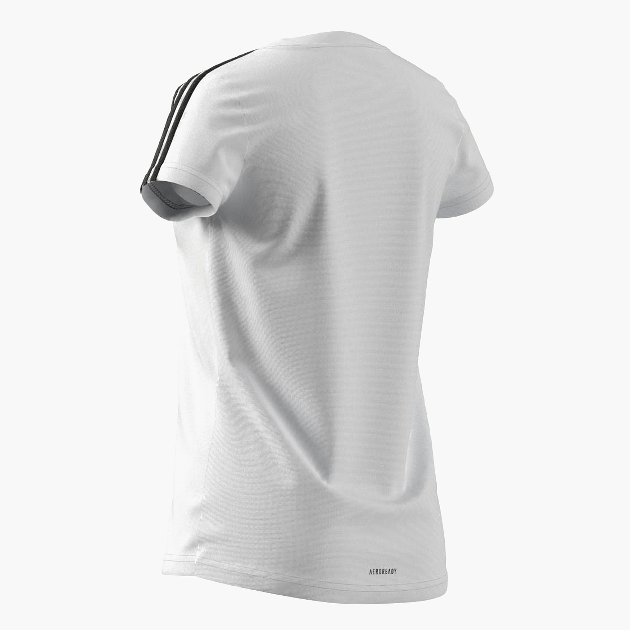 adidas Round Neck T-shirt with Short Sleeves-girls-clothing-tshirts-image-5