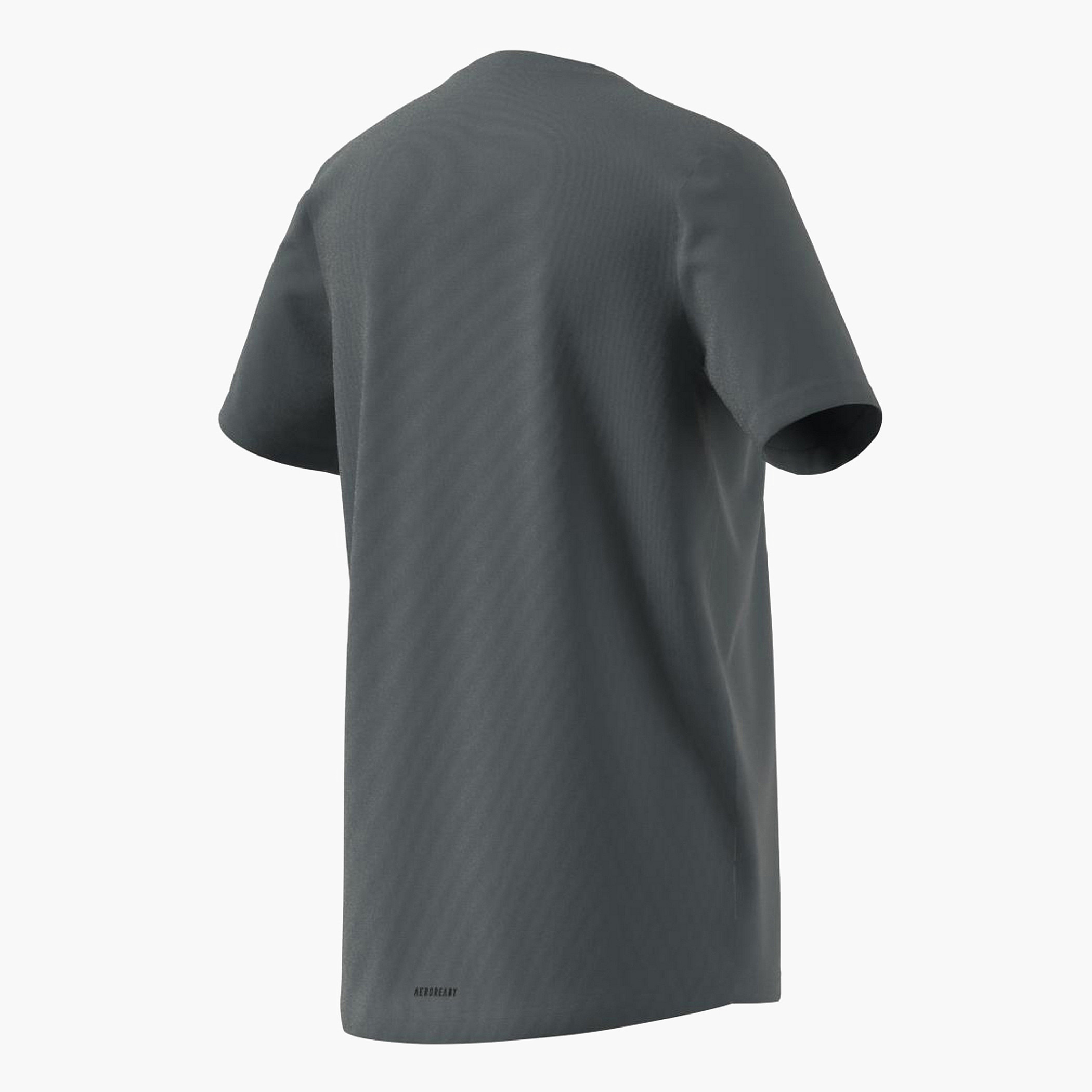 adidas Logo Print T-shirt with Short Sleeves-sports-boys-clothing-tops-image-8