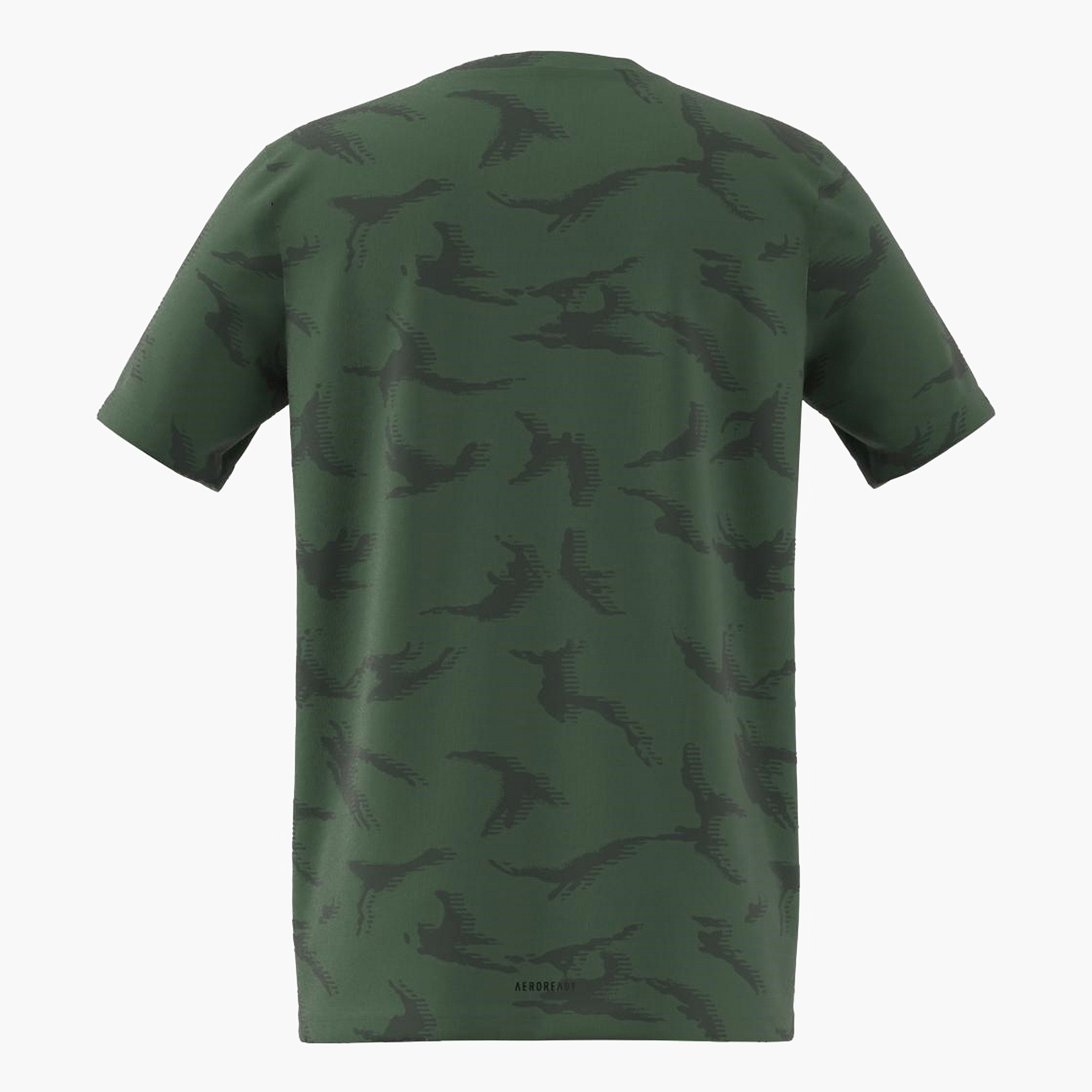 تيشيرت بأكمام قصيرة وطبعات مموهة من أديداس-sports-boys-clothing-tops-image-6