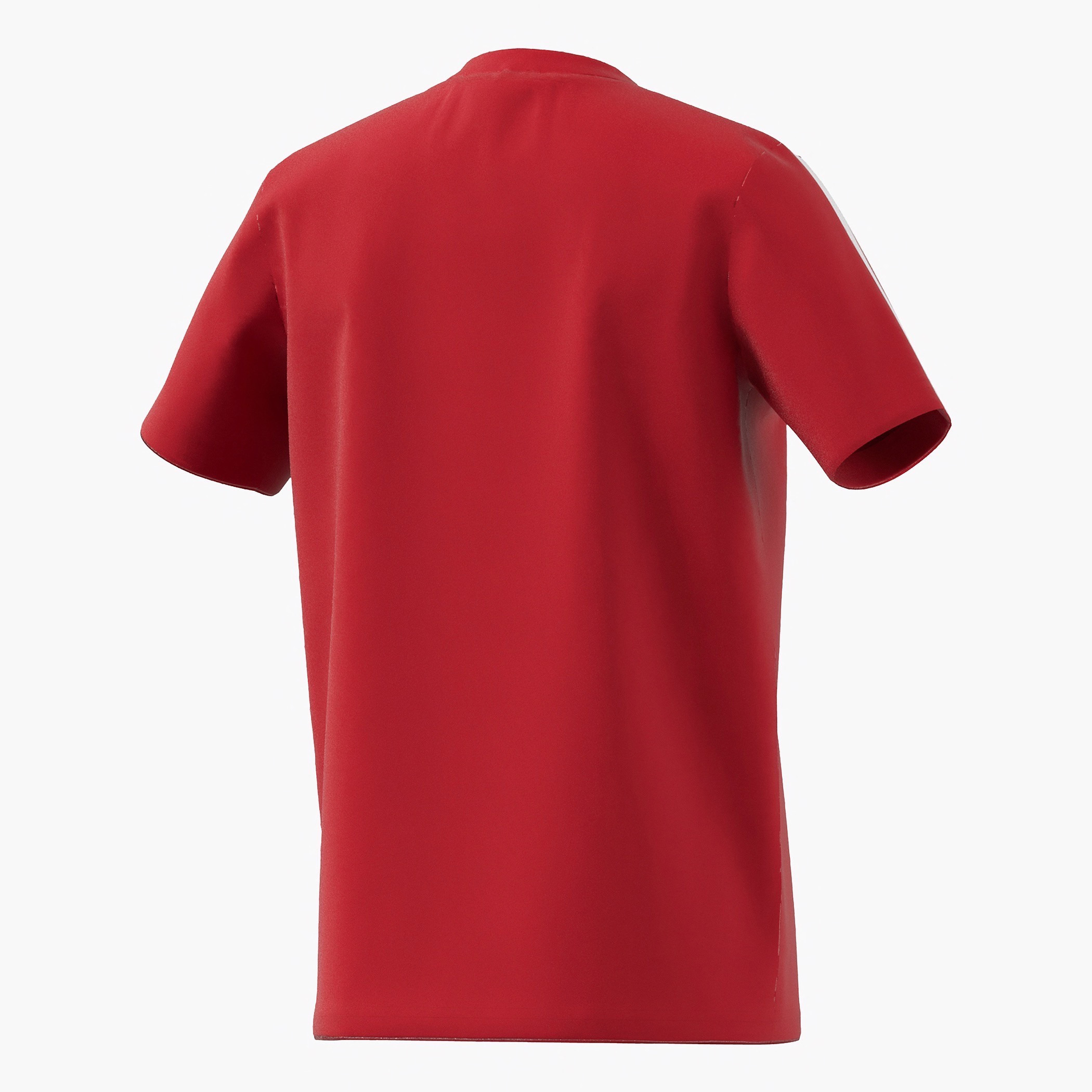 adidas Logo Print T-shirt with Short Sleeves and Side Tape Detail-sports-boys-clothing-tops-image-2