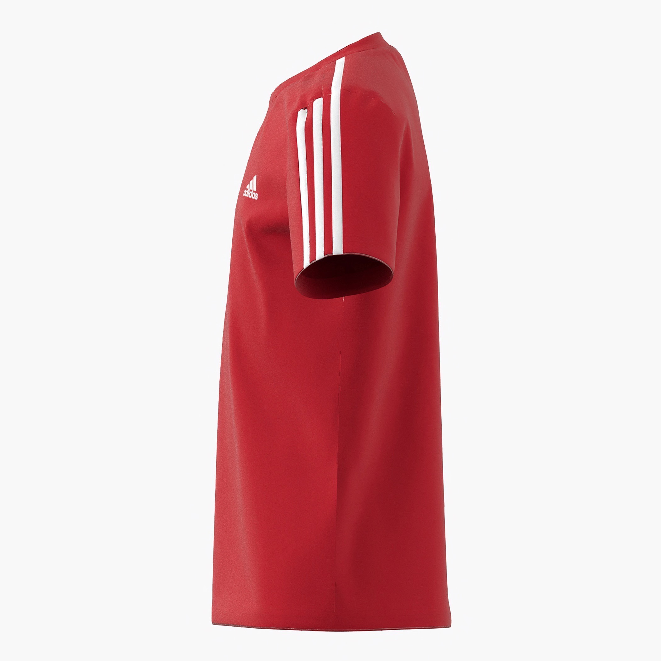 adidas Logo Print T-shirt with Short Sleeves and Side Tape Detail-sports-boys-clothing-tops-image-4