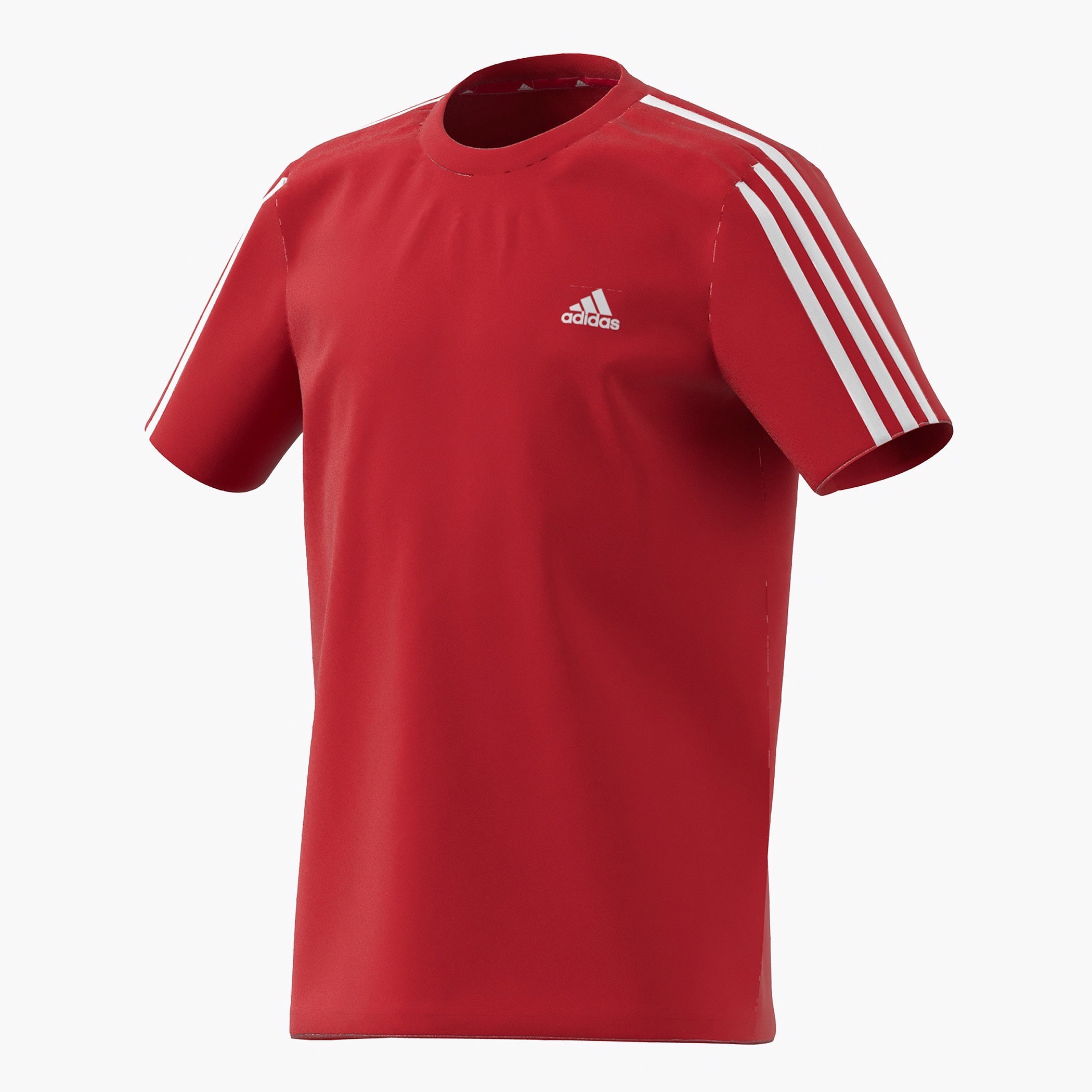 adidas Logo Print T-shirt with Short Sleeves and Side Tape Detail-sports-boys-clothing-tops-image-5