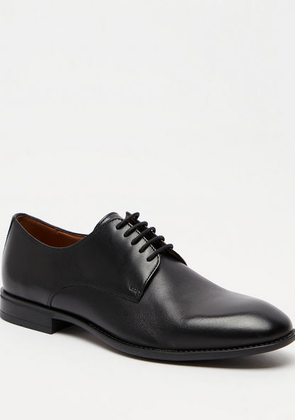 Duchini Men's Derby Shoes with Lace-Up Closure-Men%27s Formal Shoes-image-1