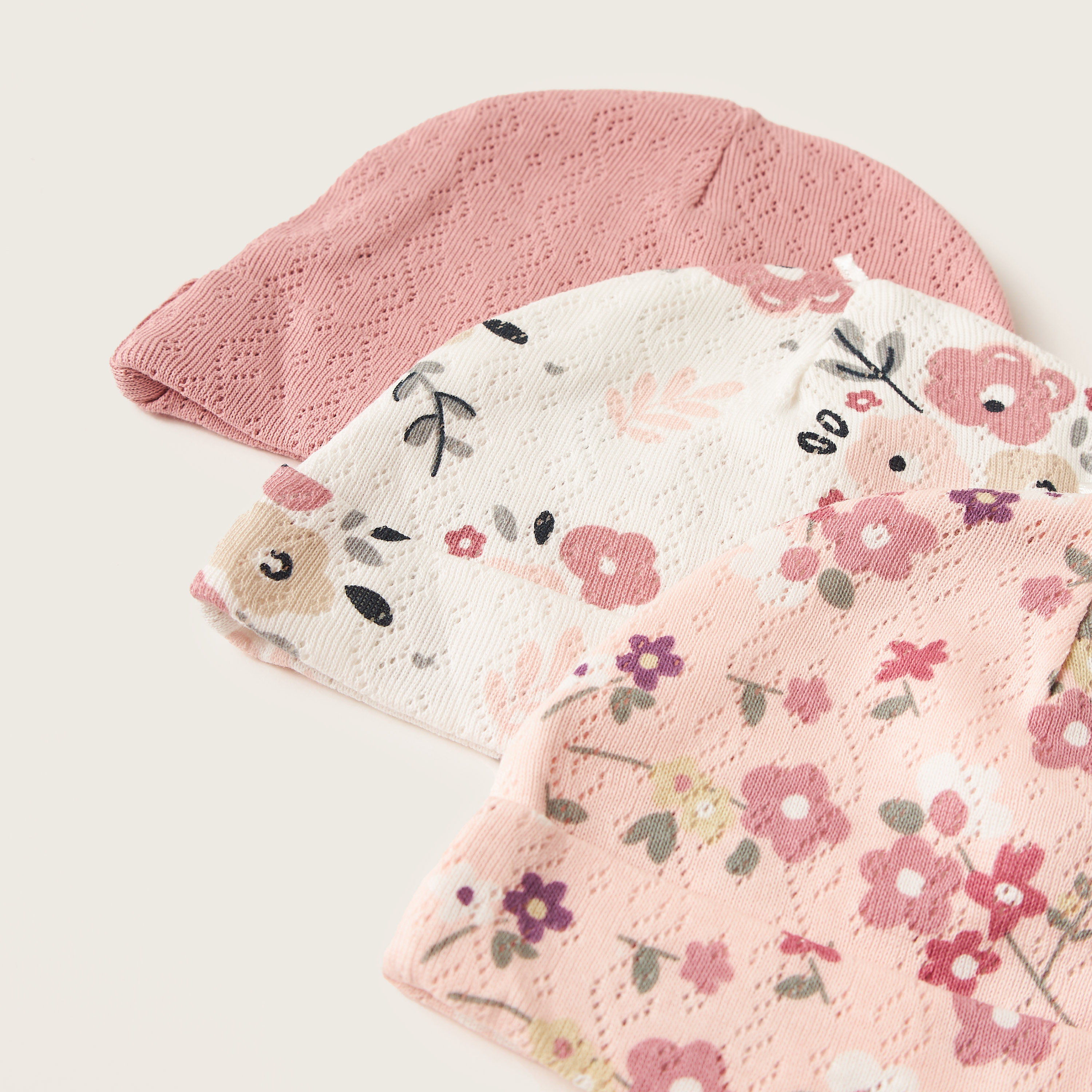 Juniors Assorted Cap - Set of 3-baby-girls-accessories-caps-image-3