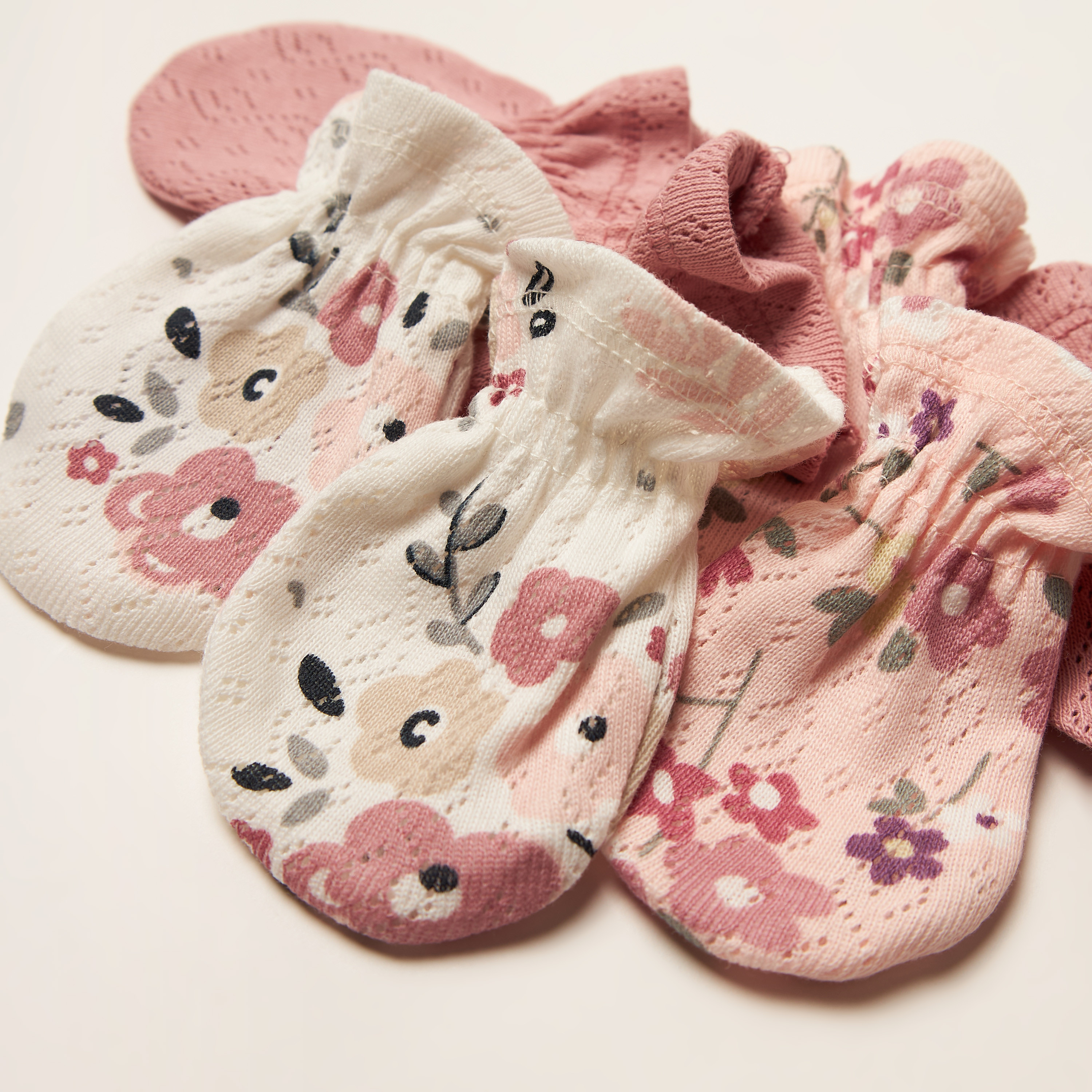 Juniors Assorted Mittens - Set of 4-baby-girls-accessories-mittens-image-4