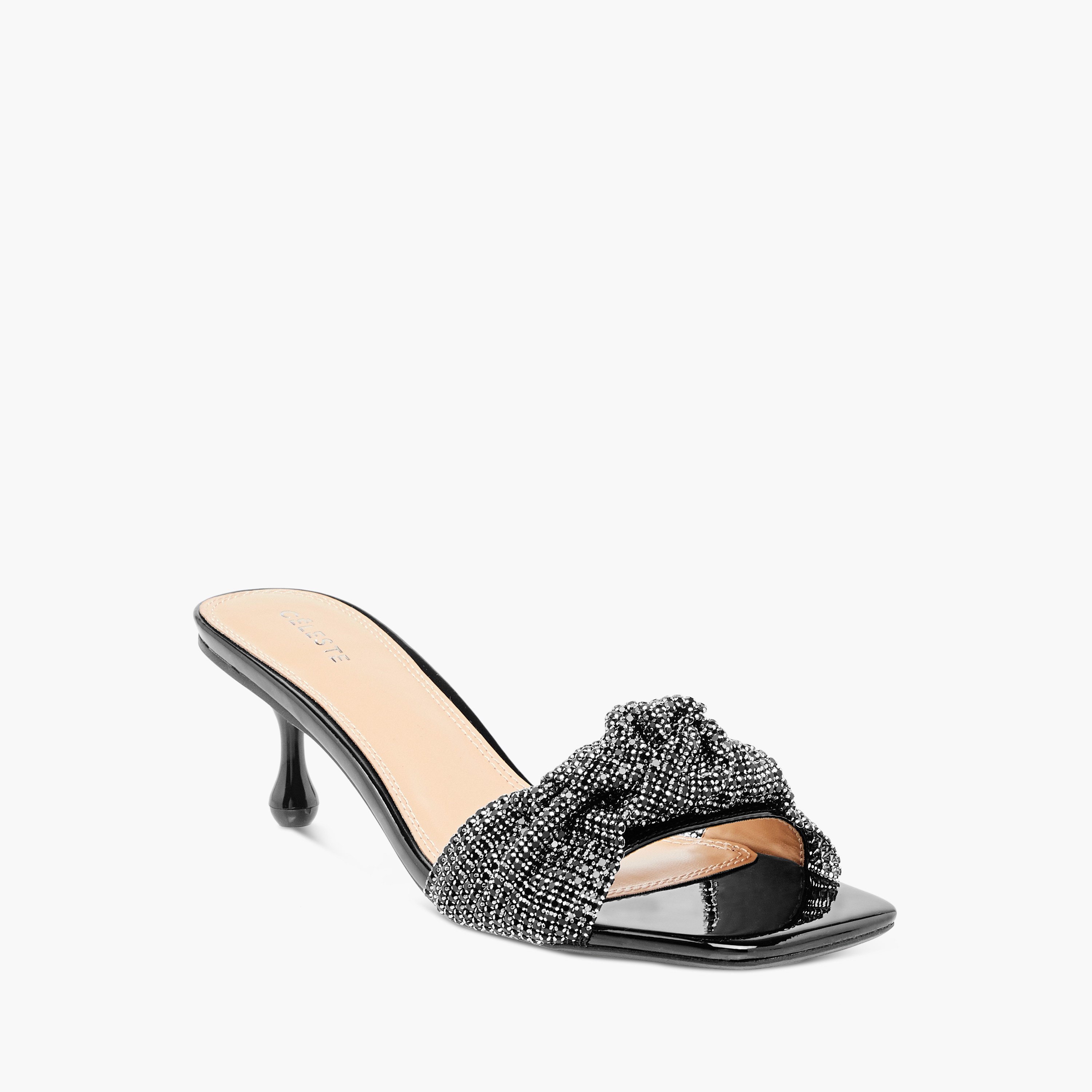 Celeste Women's Embellished Slip-On Sandals with Kitten Heels-women-shoes-sandals-heeled-image-2
