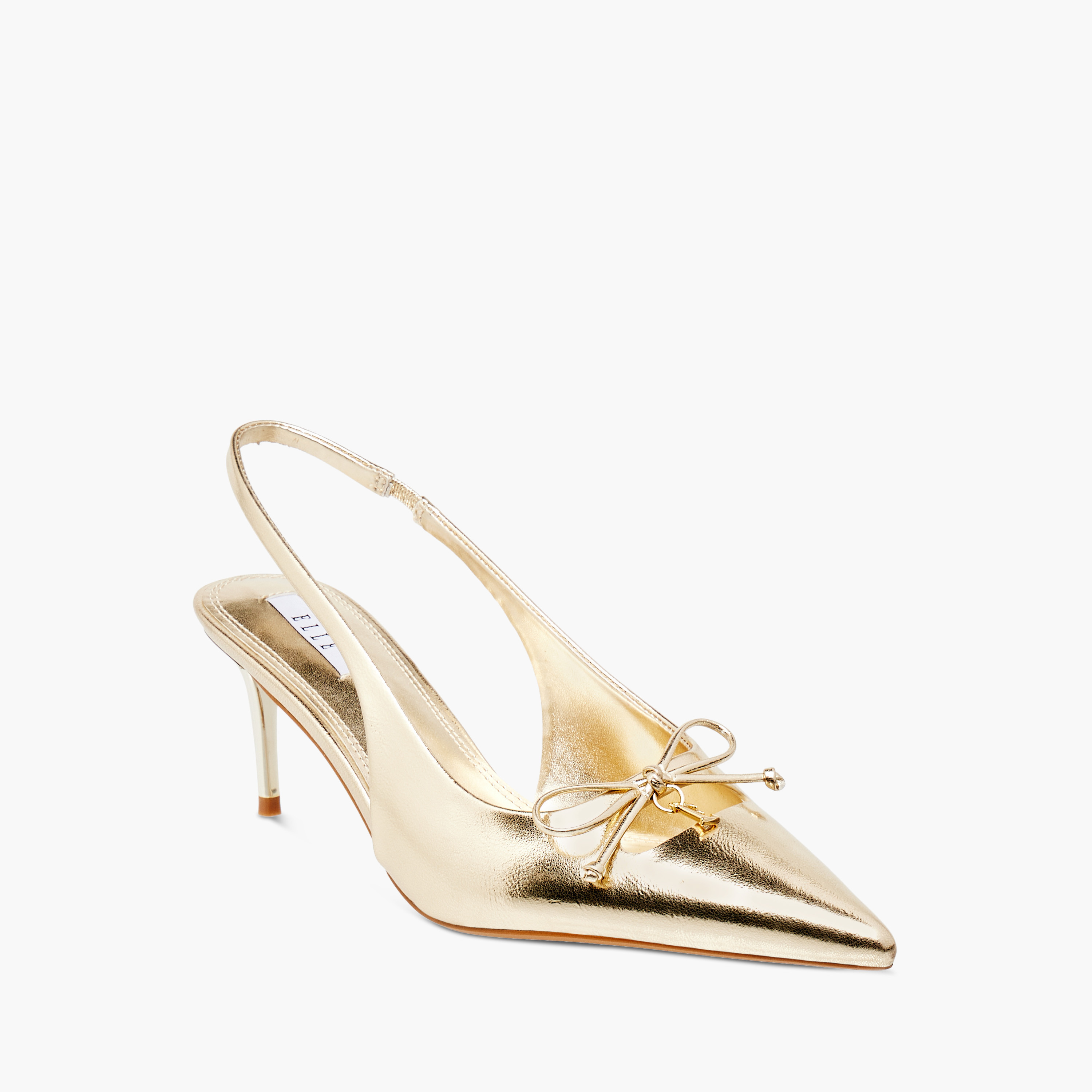 Elle Women's Textured Slingback Shoes with Stiletto Heels-women-shoes-sandals-heeled-image-2