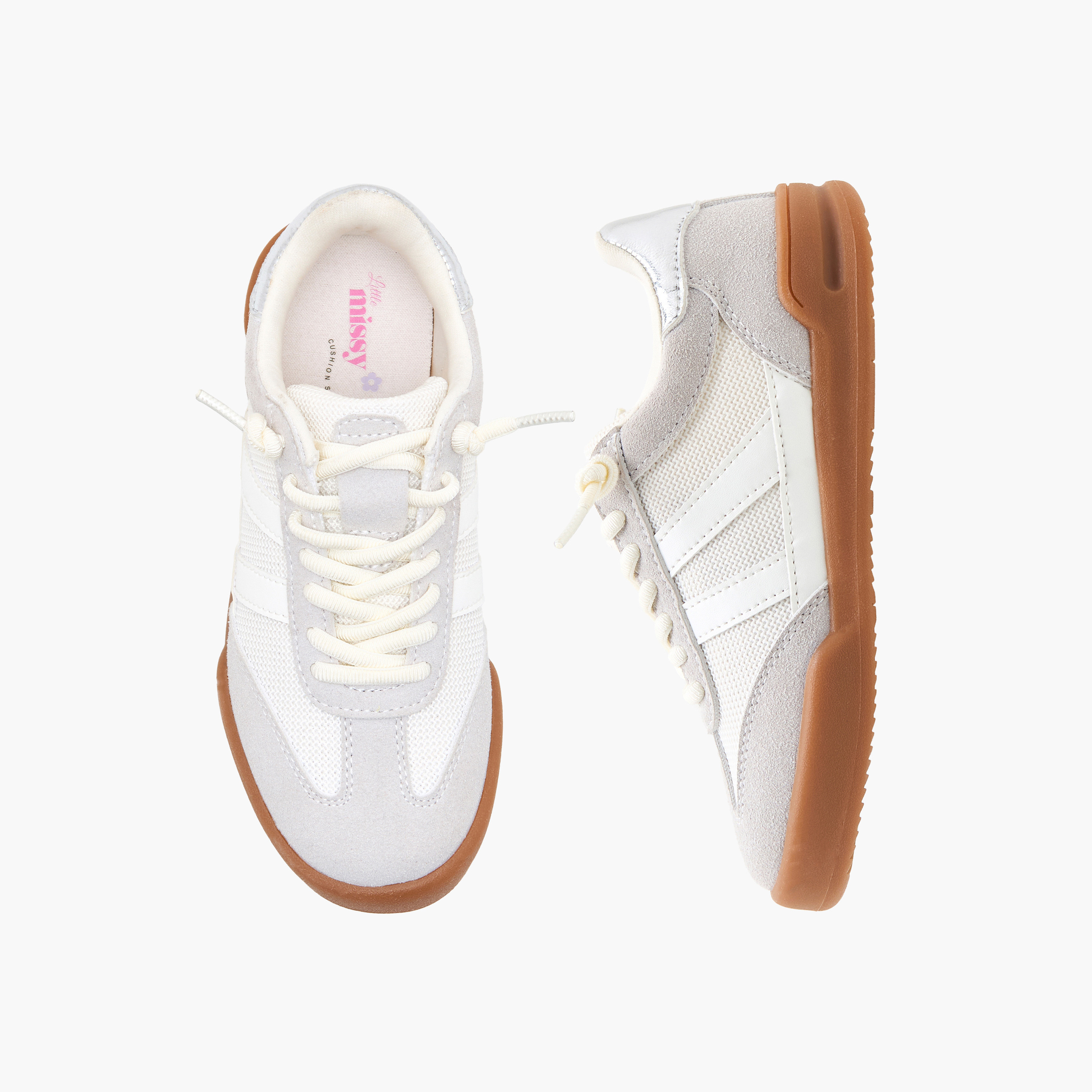Little Missy Girls Lace-Up Ankle Sneakers-girls-shoes-sneakers-image-1