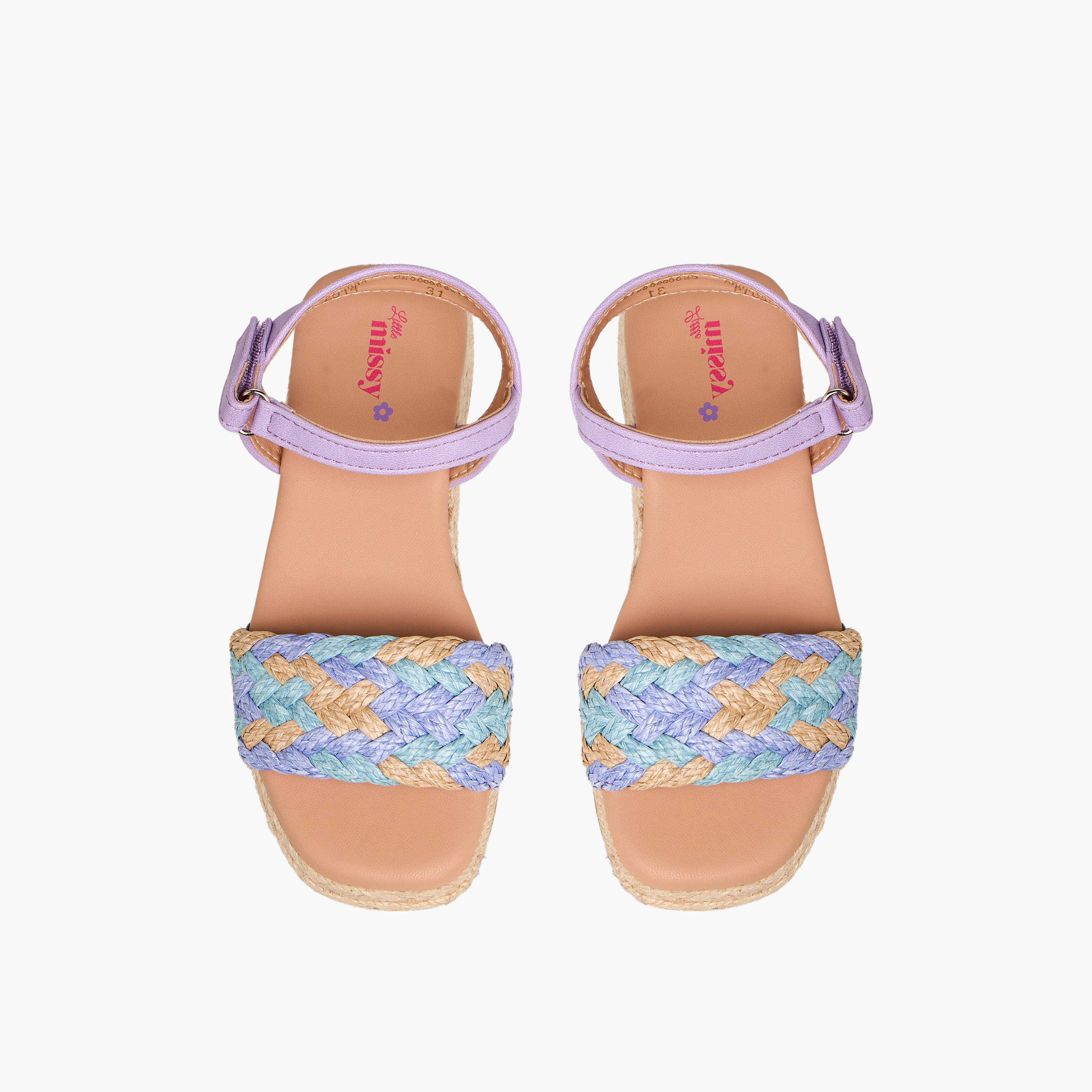 Little Missy Girls Hook and Loop Strap Sandals-girls-shoes-sandals-image-1