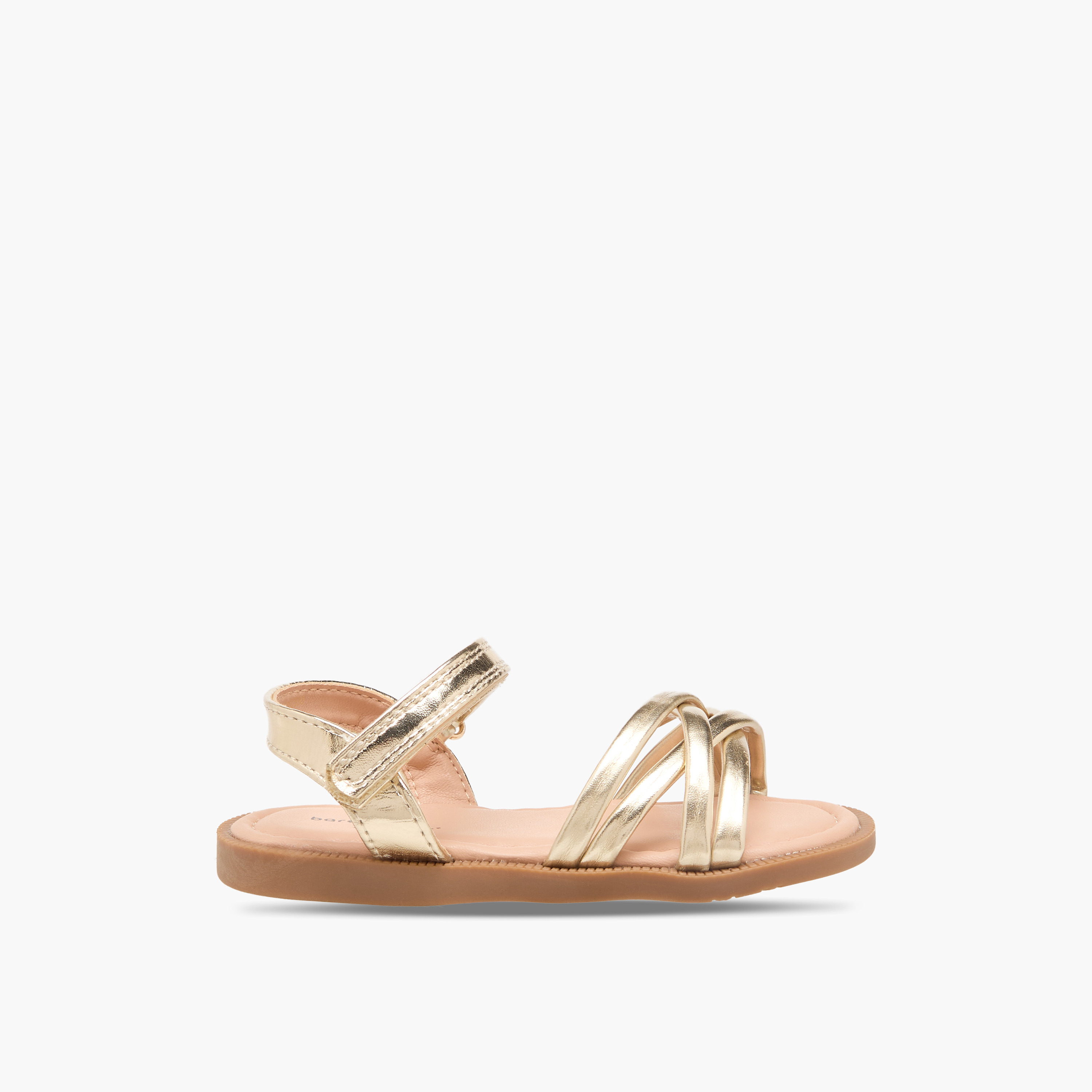 Barefeet Girls Hook & Loop Strap Sandals-girls-shoes-sandals-image-2