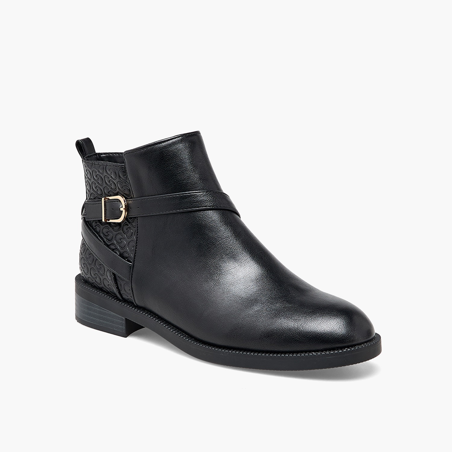 Celeste Women Monogram Print Ankle Boots-women-shoes-boots-image-2