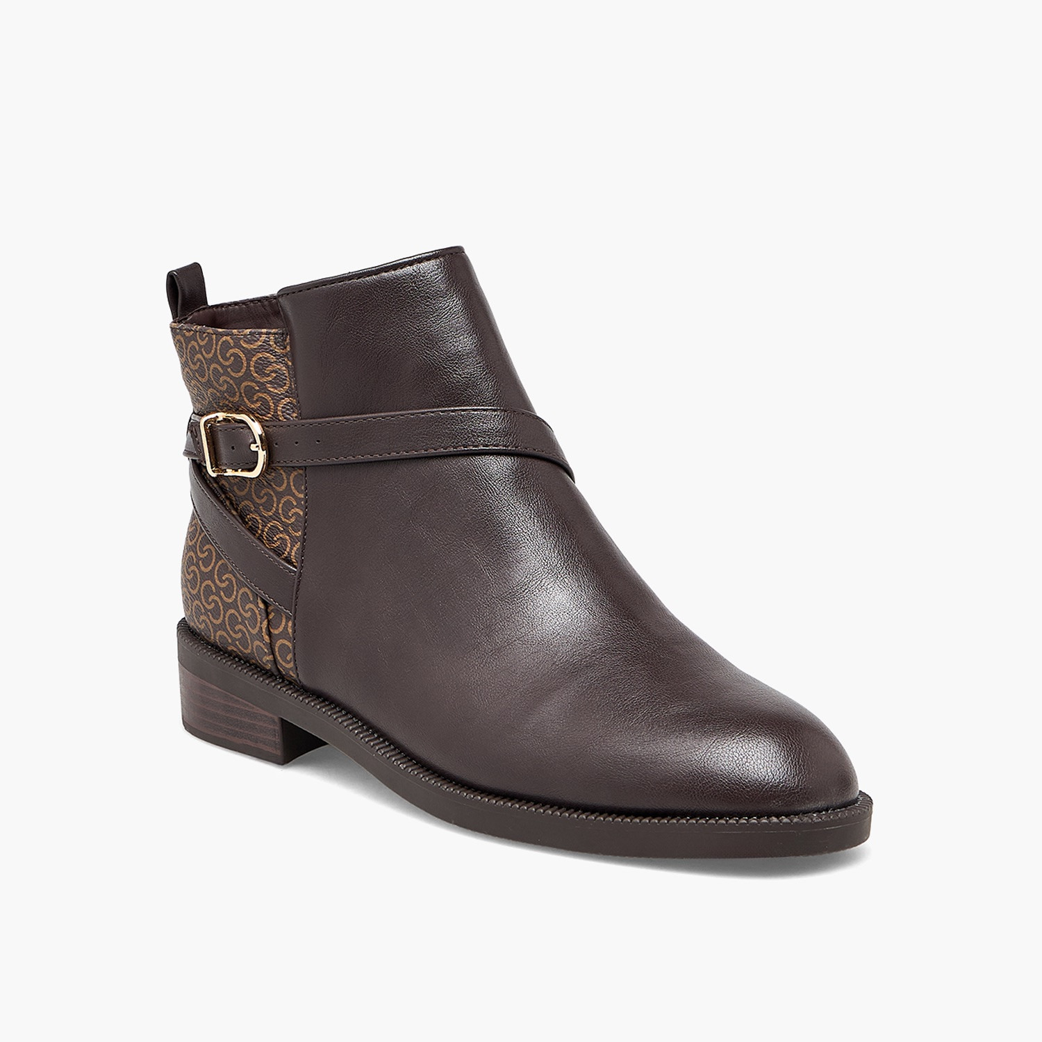 Celeste Women Monogram Print Ankle Boots-women-shoes-boots-image-2