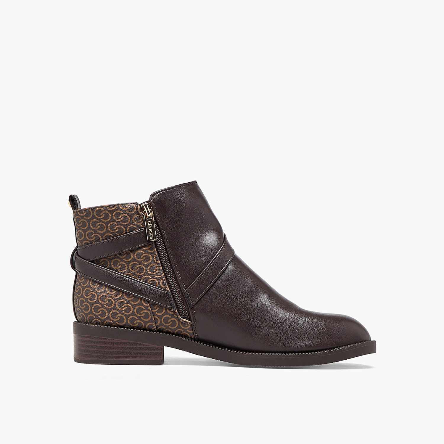 Celeste Women Monogram Print Ankle Boots-women-shoes-boots-image-3