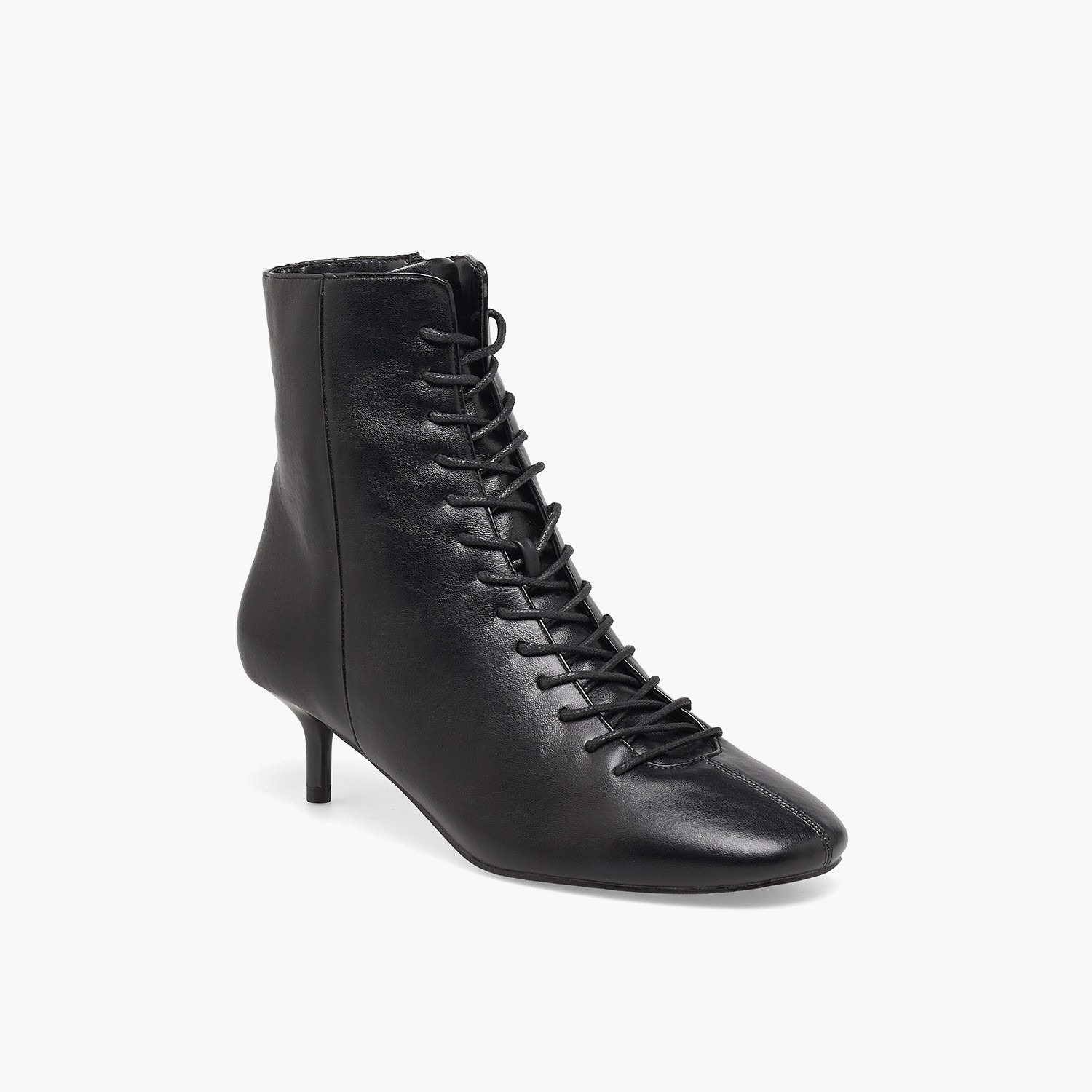 بوت بطول الكاحل وكعب صغير ورباط إغلاق للنساء من سيليست-women-shoes-boots-image-2