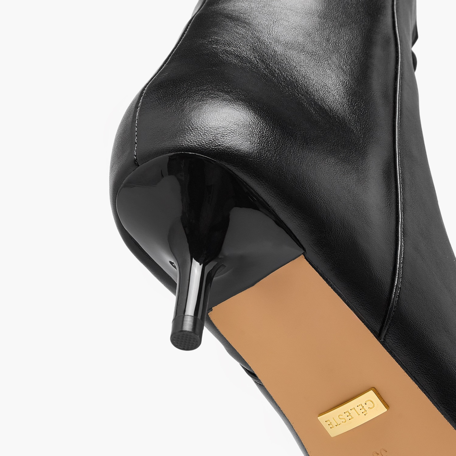 بوت بطول الكاحل وكعب صغير ورباط إغلاق للنساء من سيليست-women-shoes-boots-image-4