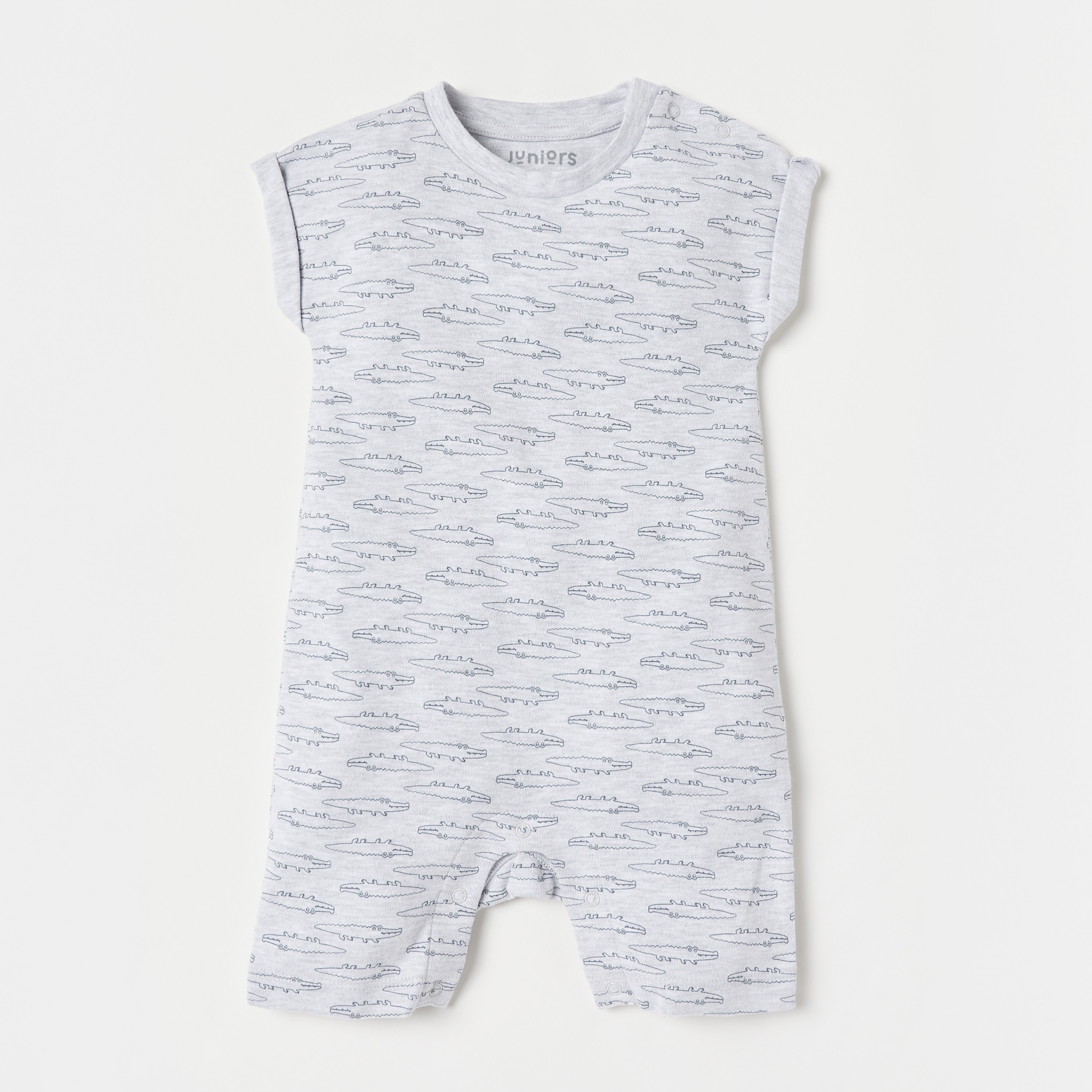 Juniors Printed Romper with Cap Sleeves - Set of 3-baby-boys-clothing-winterwear-rompers-image-3